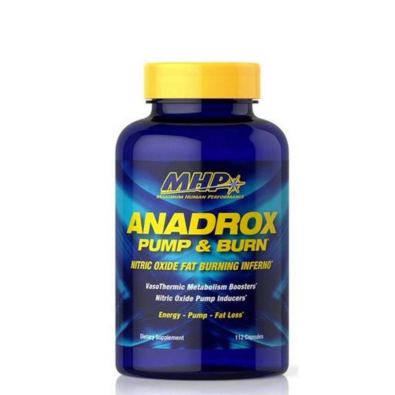 Pre entrenamiento Mhp Anadrox Pump & Burn 112 Cápsulas 
