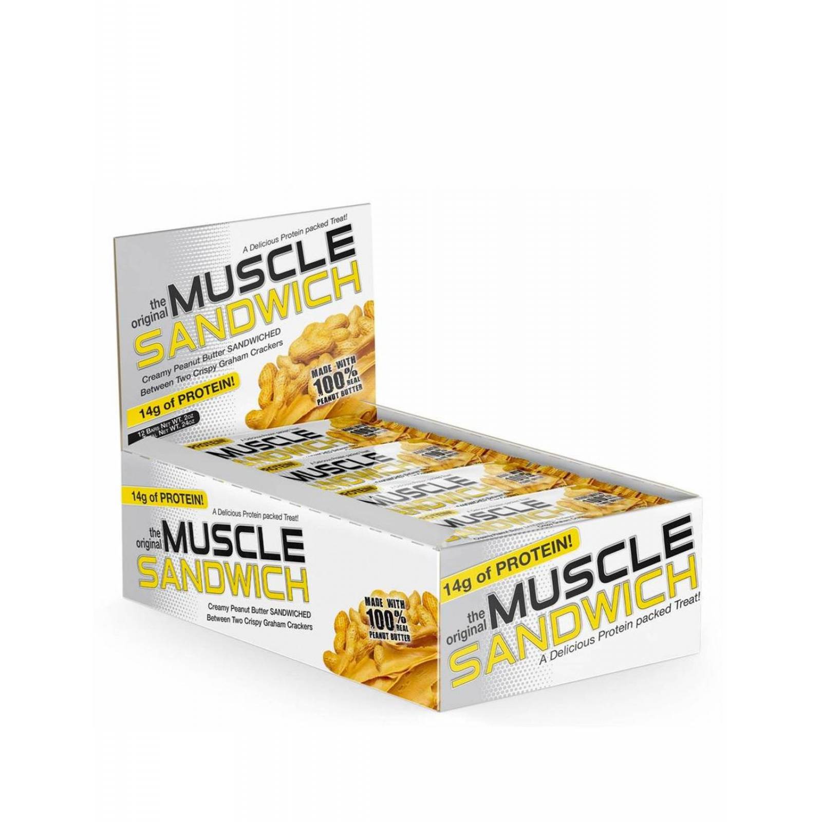 Barras de proteína Muscle Foods Muscle Sandwich 12 Barras 