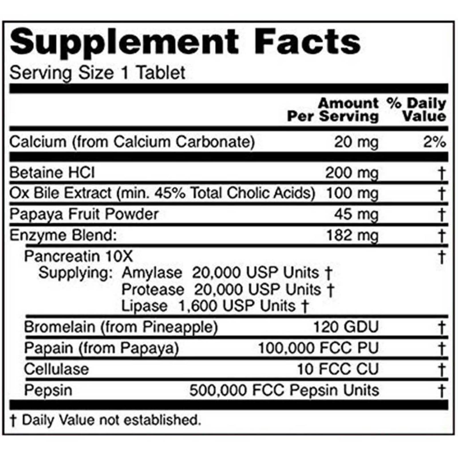 Enzimas digestivas Now Super Enzymes 90 Tabletas 