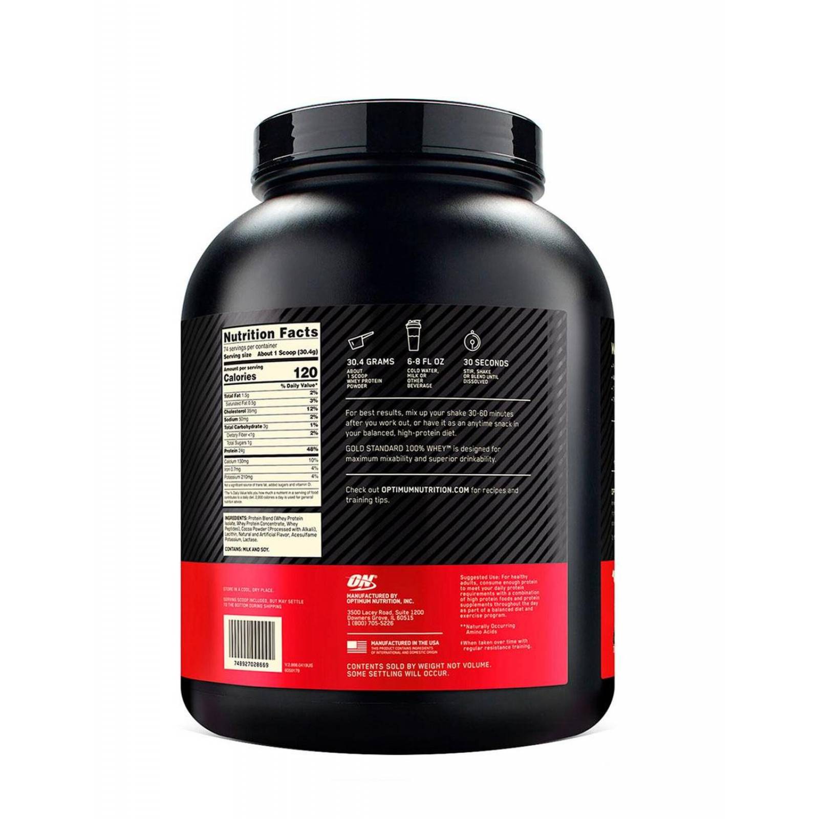 Proteína Optimum Nutrition Gold Standard 100% Whey 5 lbs 