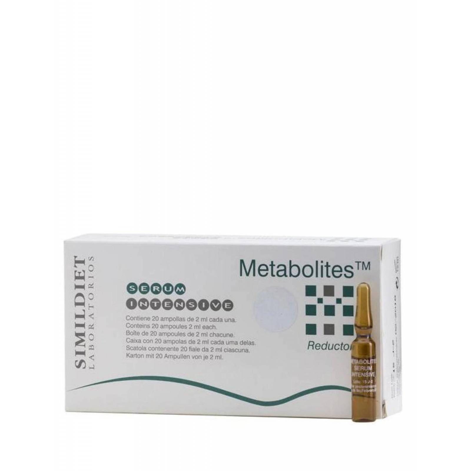 Mesoterapia Simildiet Laboratorios Metabolites peso y grasa 20 ampolletas de 2ml c/u