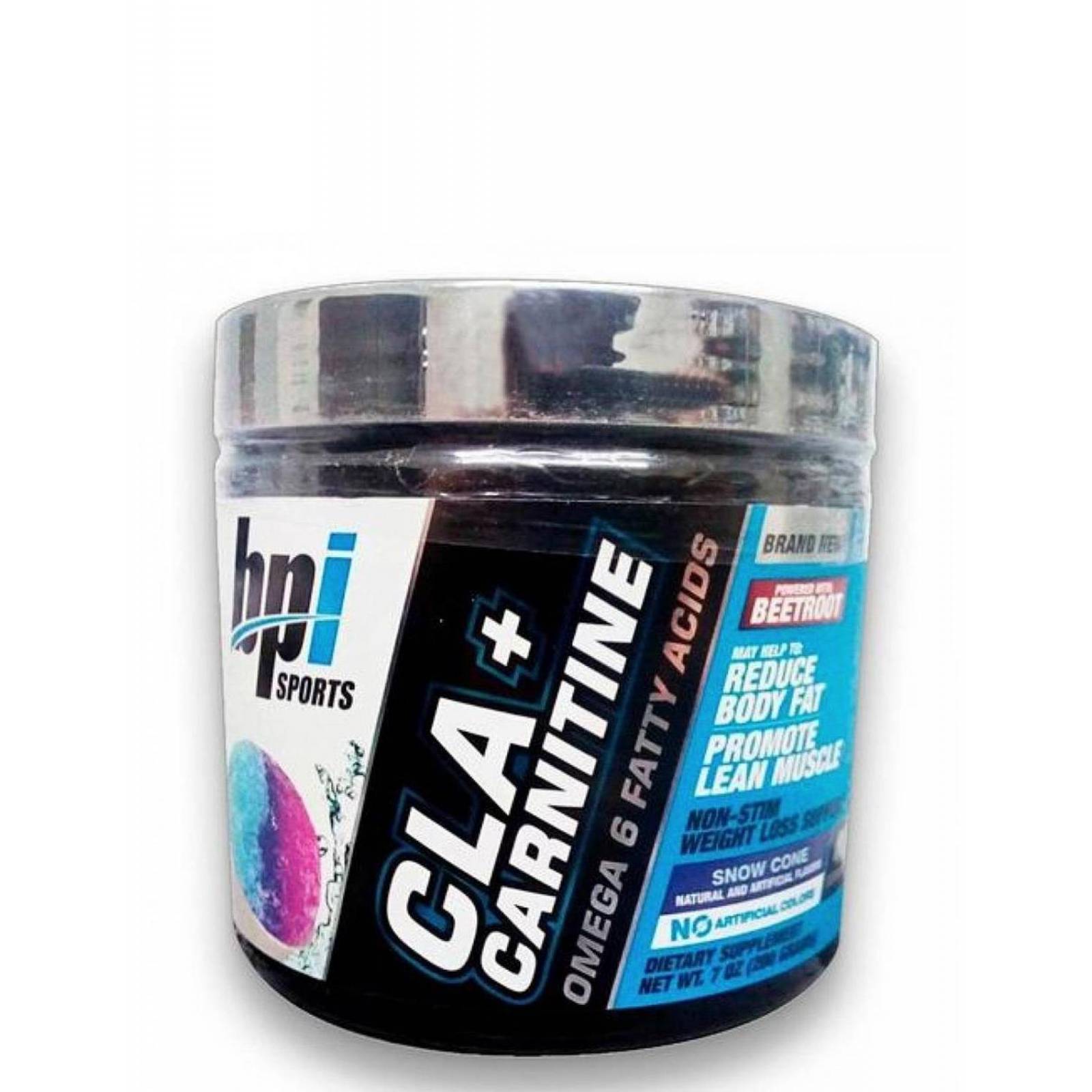 Pre entrenamiento Bpi Cla + Carnitina con omega 6 200gr. (40 Servicios) 