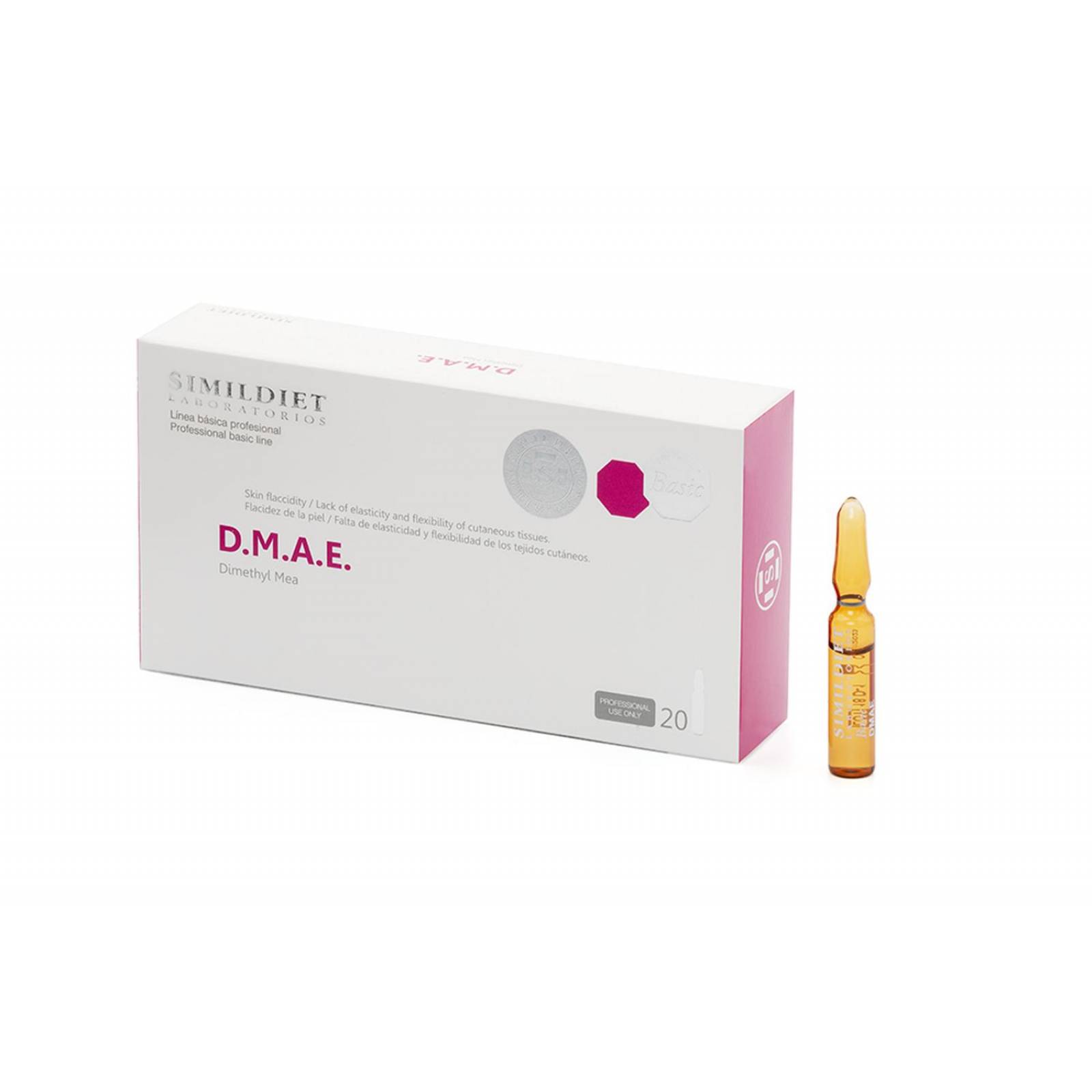 Mesoterapia Simildiet Laboratorios D.m.a.e antiflacidez y reafirmante 20 Ampolletas de 2ml C/U