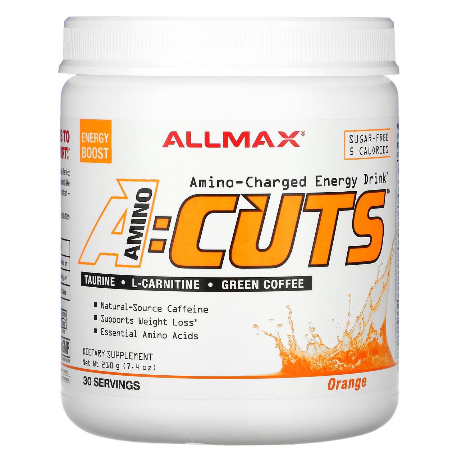 Aminoácidos Allmax Nutrition Aminocuts 30 Servicios 