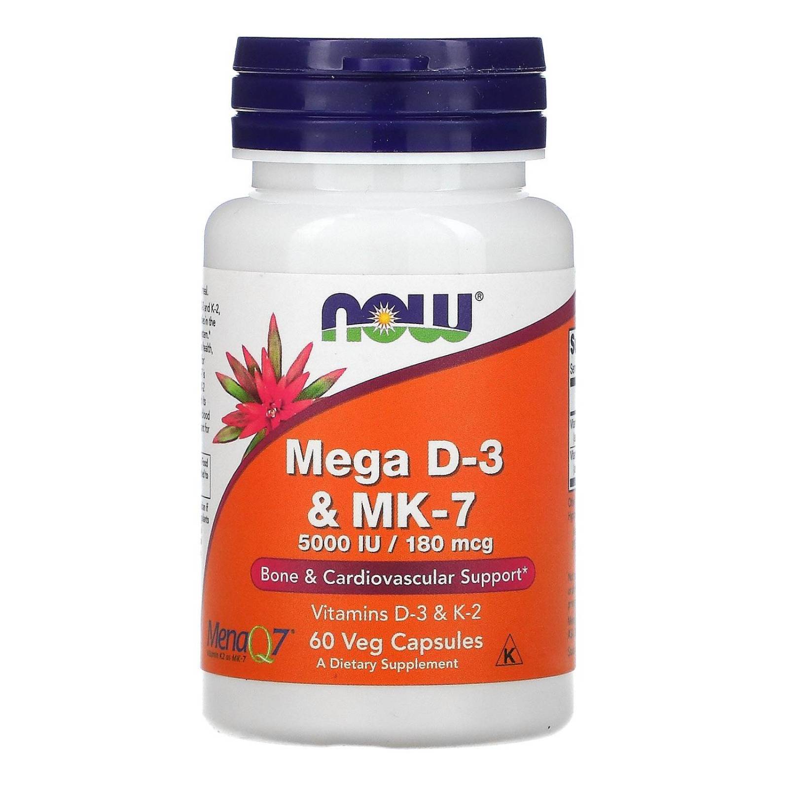 Vitamina d3 y k2 Now Mega D-3 & MK-7 