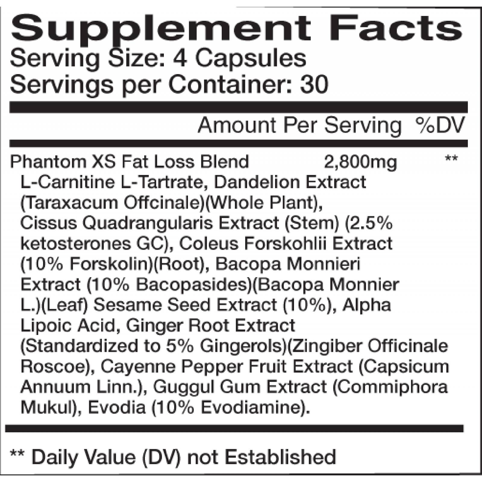 Suplemento Nubreed Phantom xs 30 Servicios 