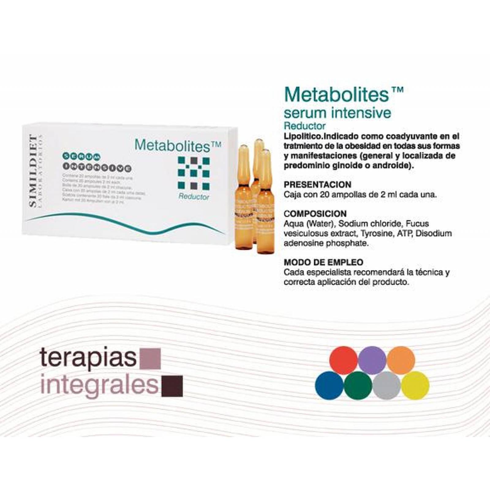 Pack de 2 Mesoterapia Simildiet Laboratorios Metabolites 