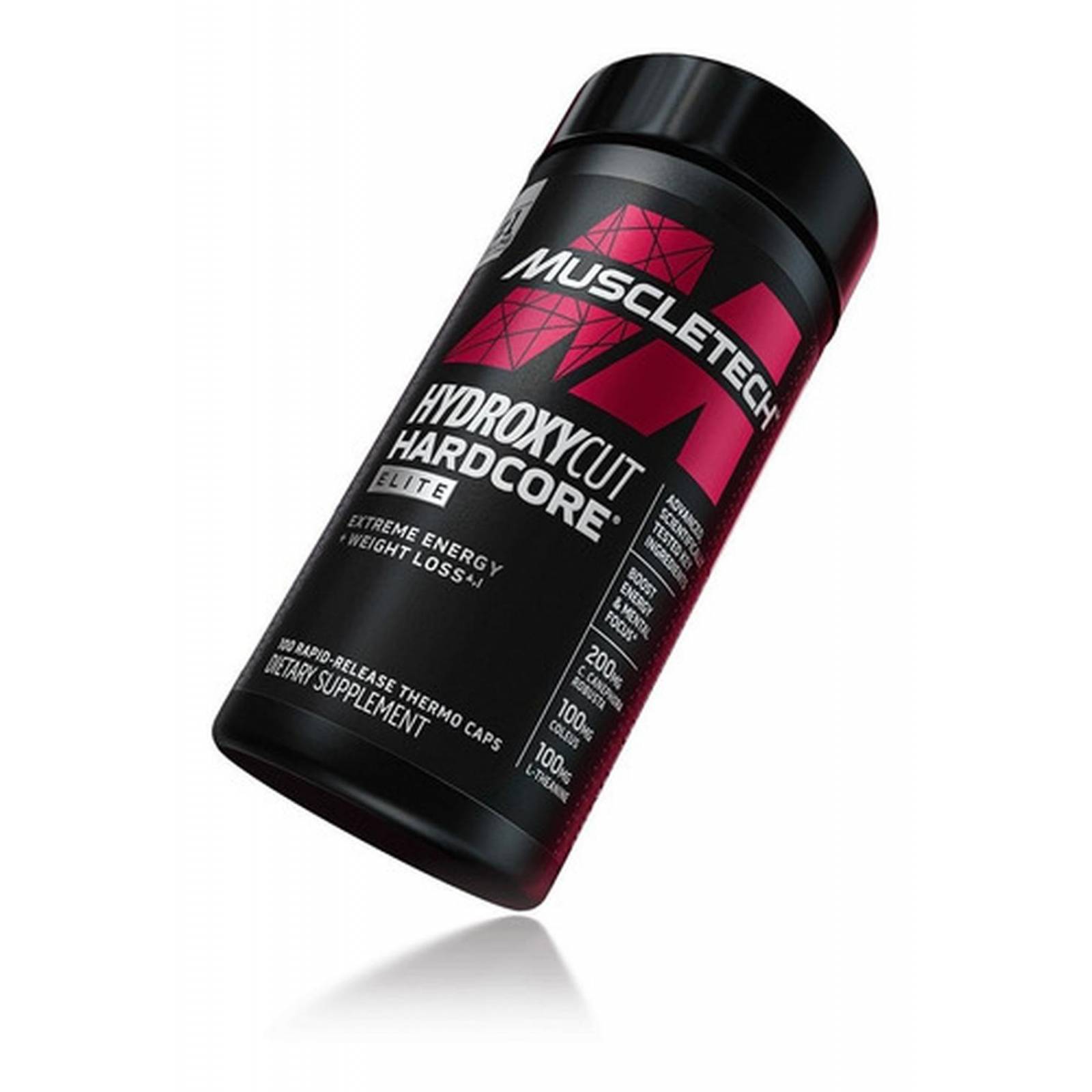 Pre entrenamiento Muscletech Hydroxycut hardcore elite 100 cápsulas