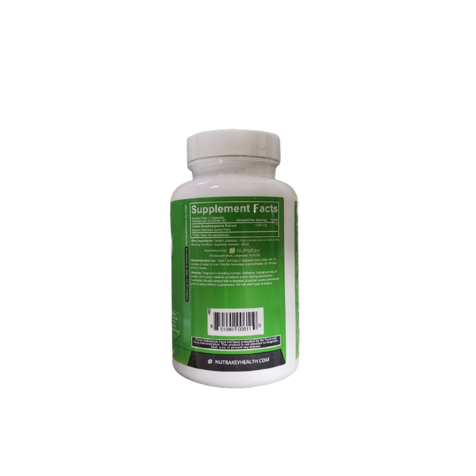 Vitamina Nutrakey Cissus Quadrangularis 120 Cápsulas
