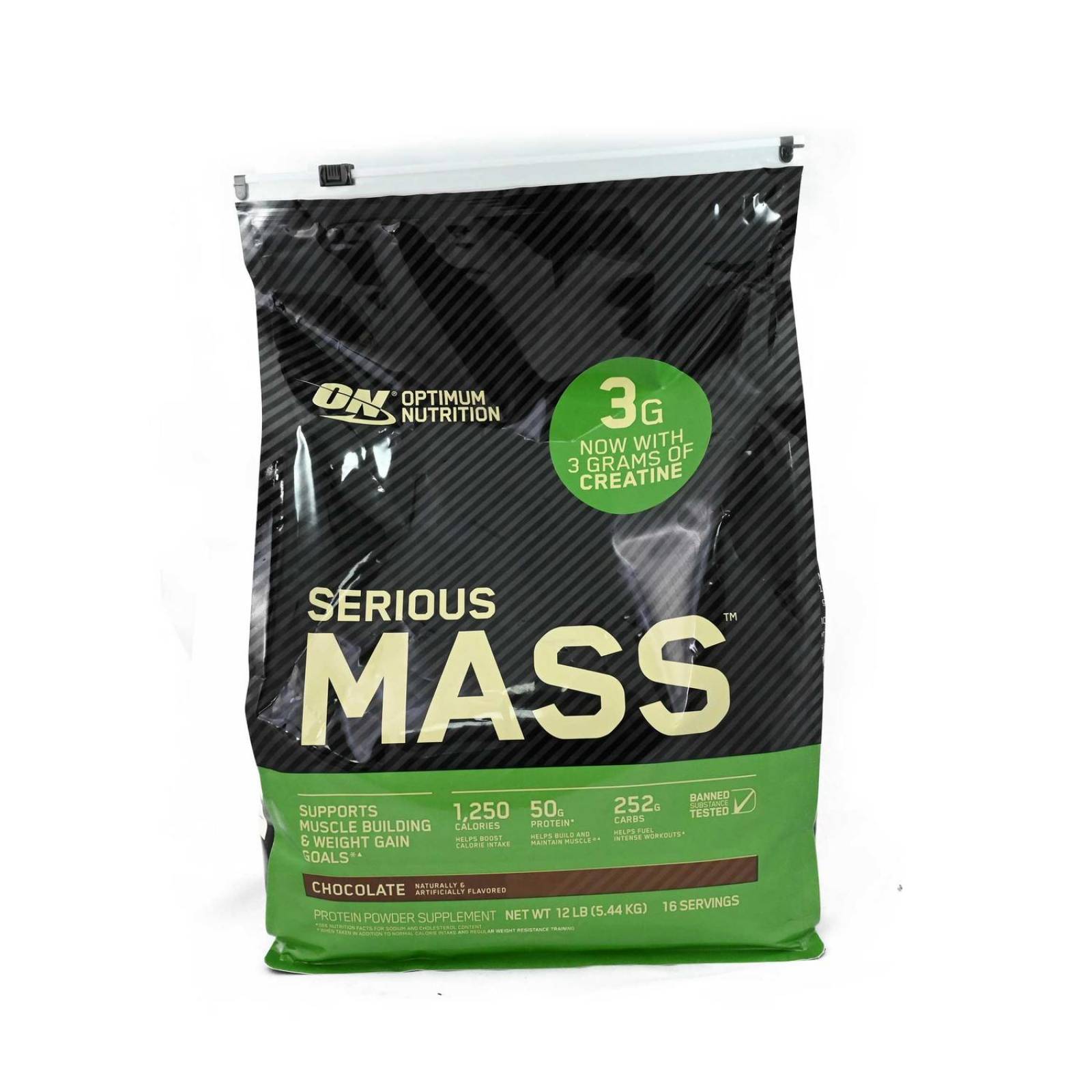 Proteína ganador de peso Optimum Nutrition Serious Mass 12 lb mass gainer 