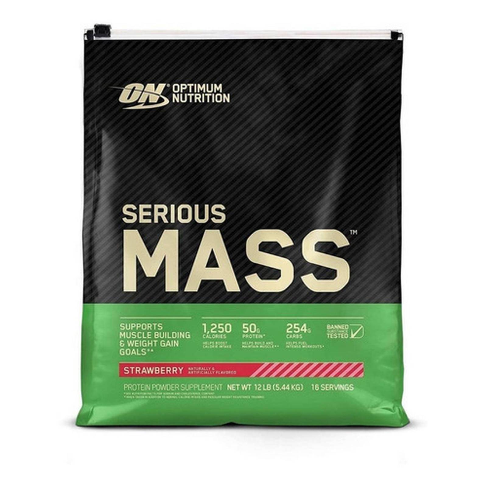 Proteína ganador de peso Optimum Nutrition Serious Mass 12 lb mass gainer 