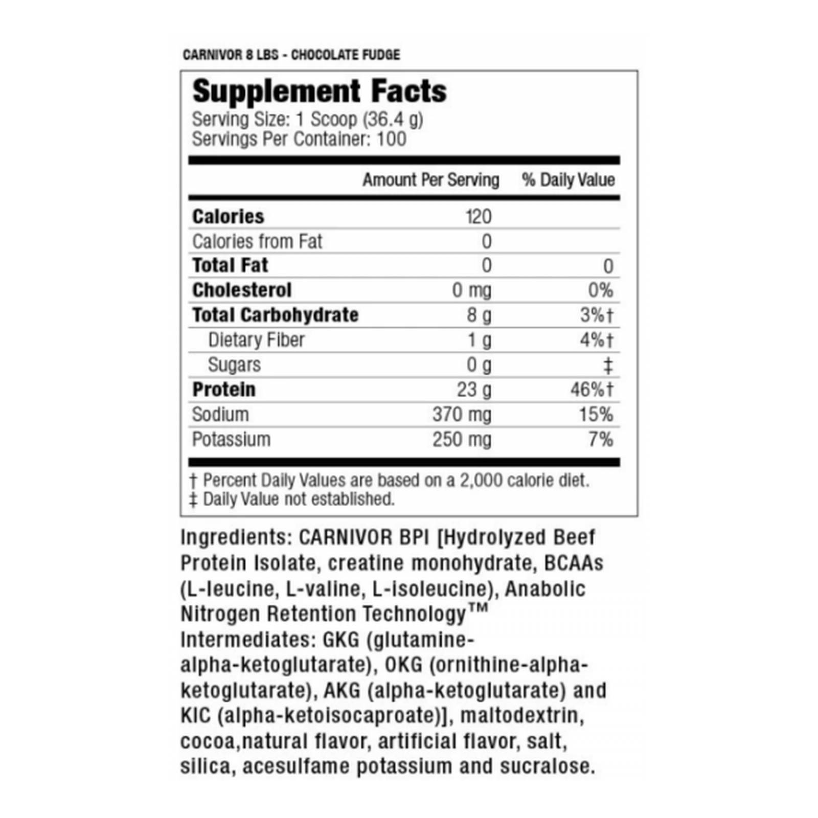 Proteína Musclemeds Carnivor 8 lb. Proteína a base carne 