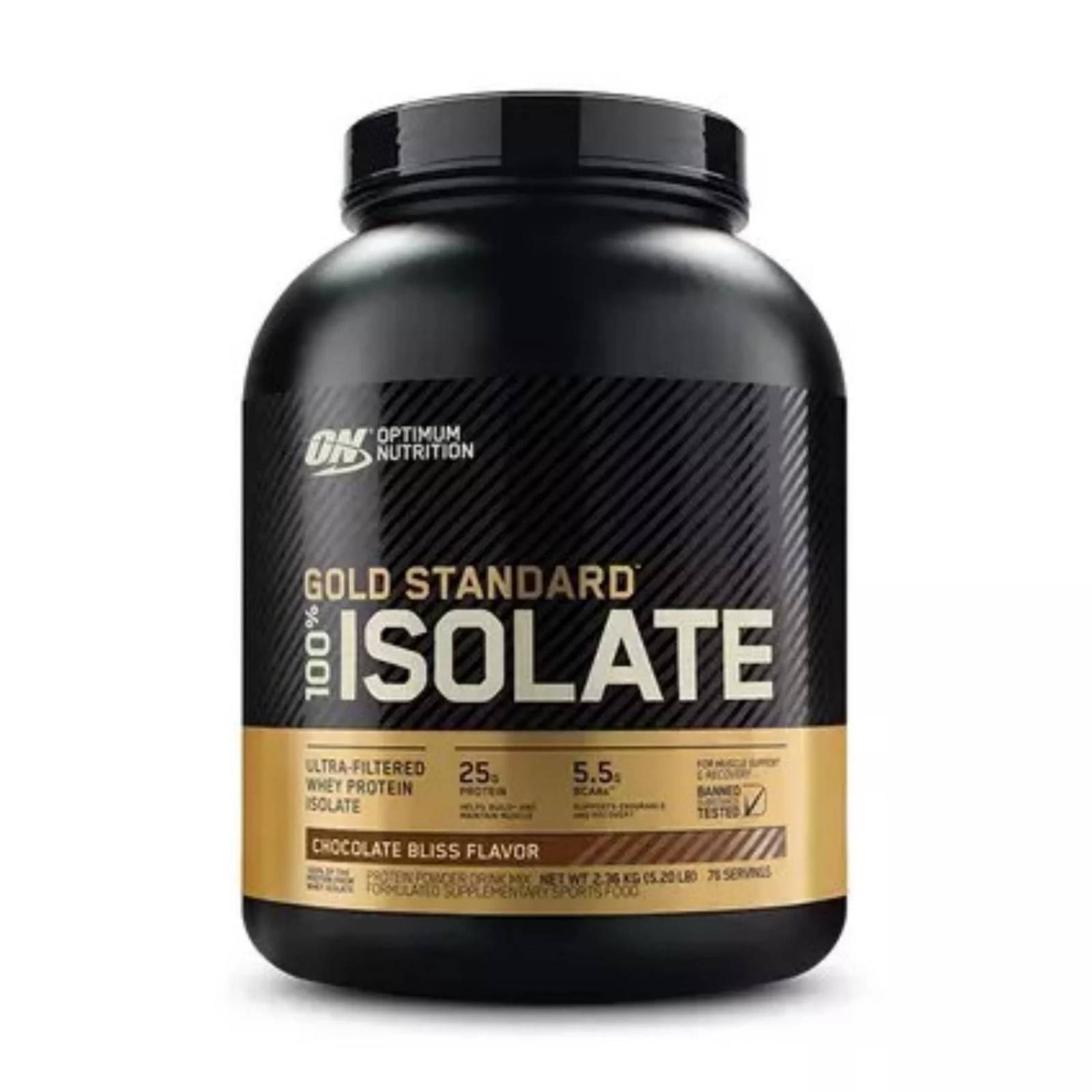 Proteína Optimum Nutrition Gold Standard 100% Isolate 5.2 lb 76 Serv 