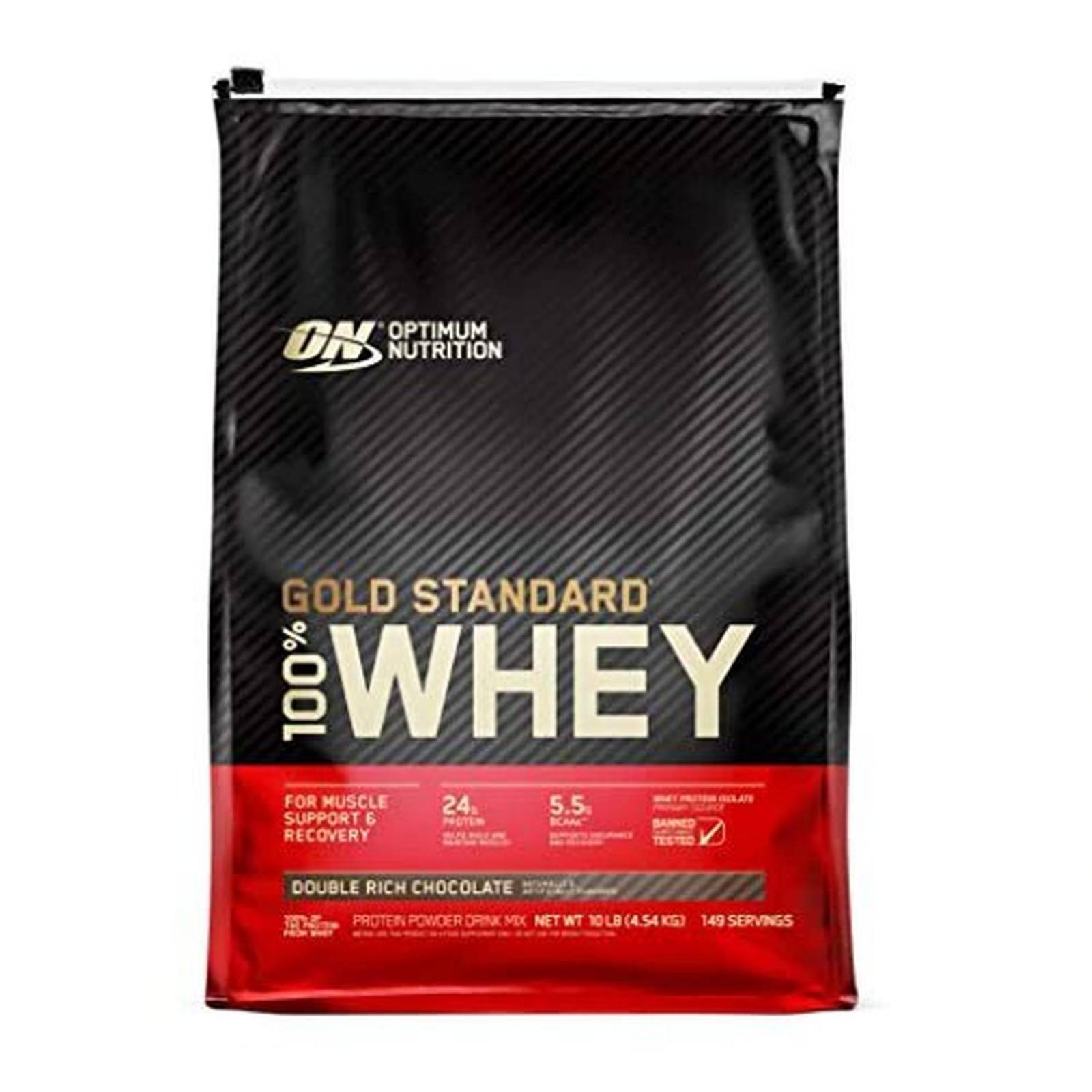 Proteína Optimum Nutrition Gold Standard 100% Whey 10 lb 146 Servicios 