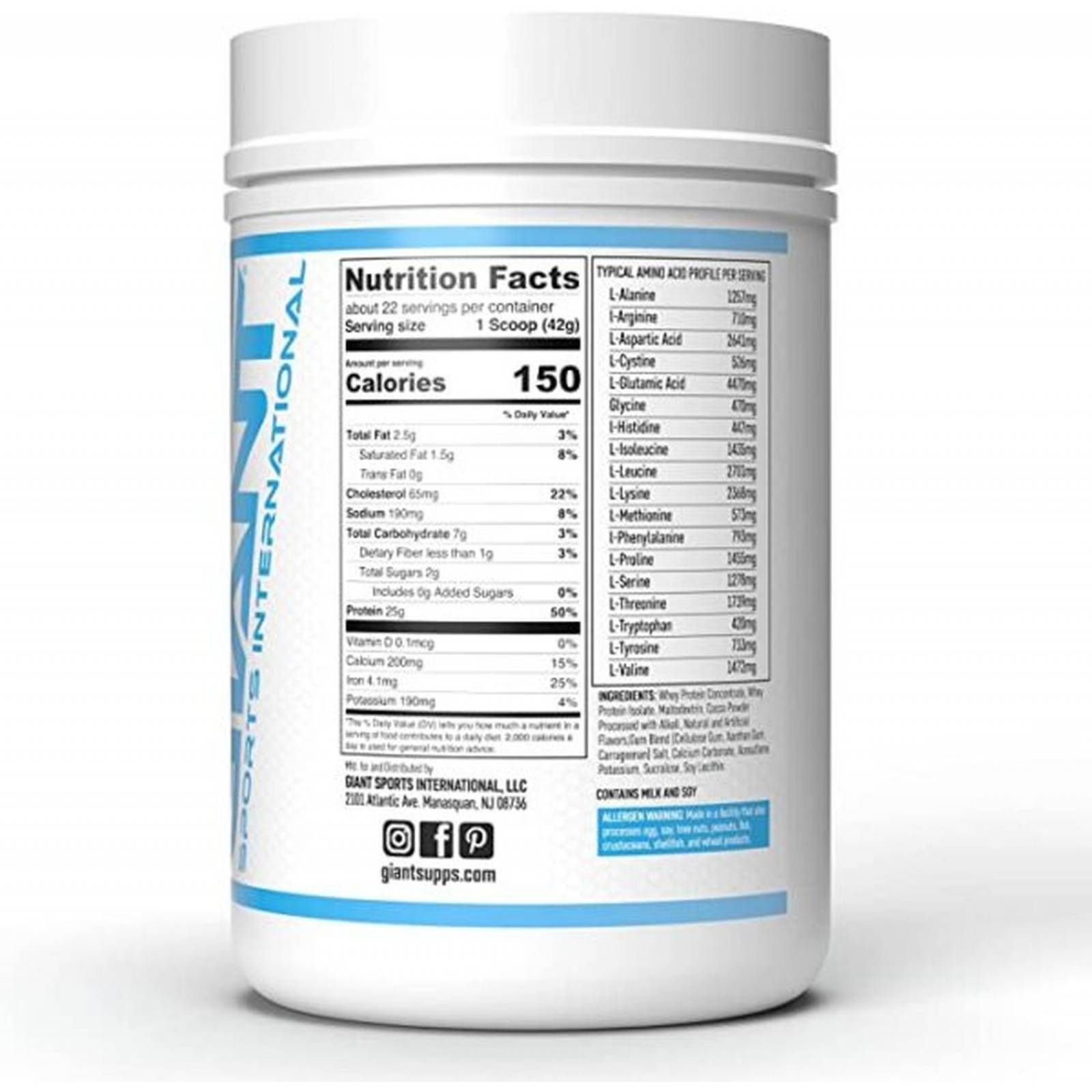 Proteína Giant Sports Everyday Whey 2lb 