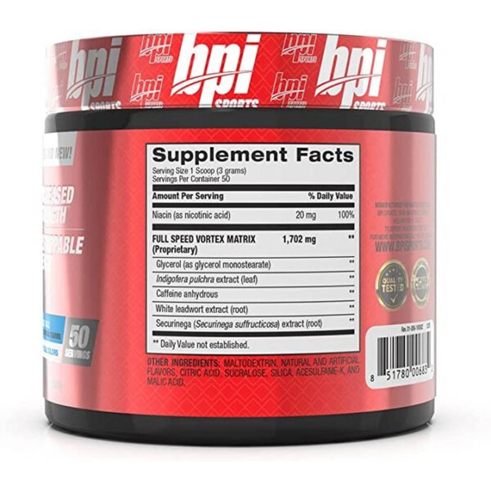 Pre entrenamiento Bpi Sports 1.M.R Vortex 50 Servicios 