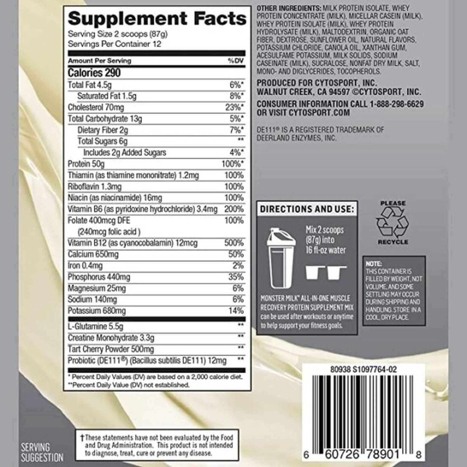 Proteína Cytosport Monster Milk 2.3 lb 