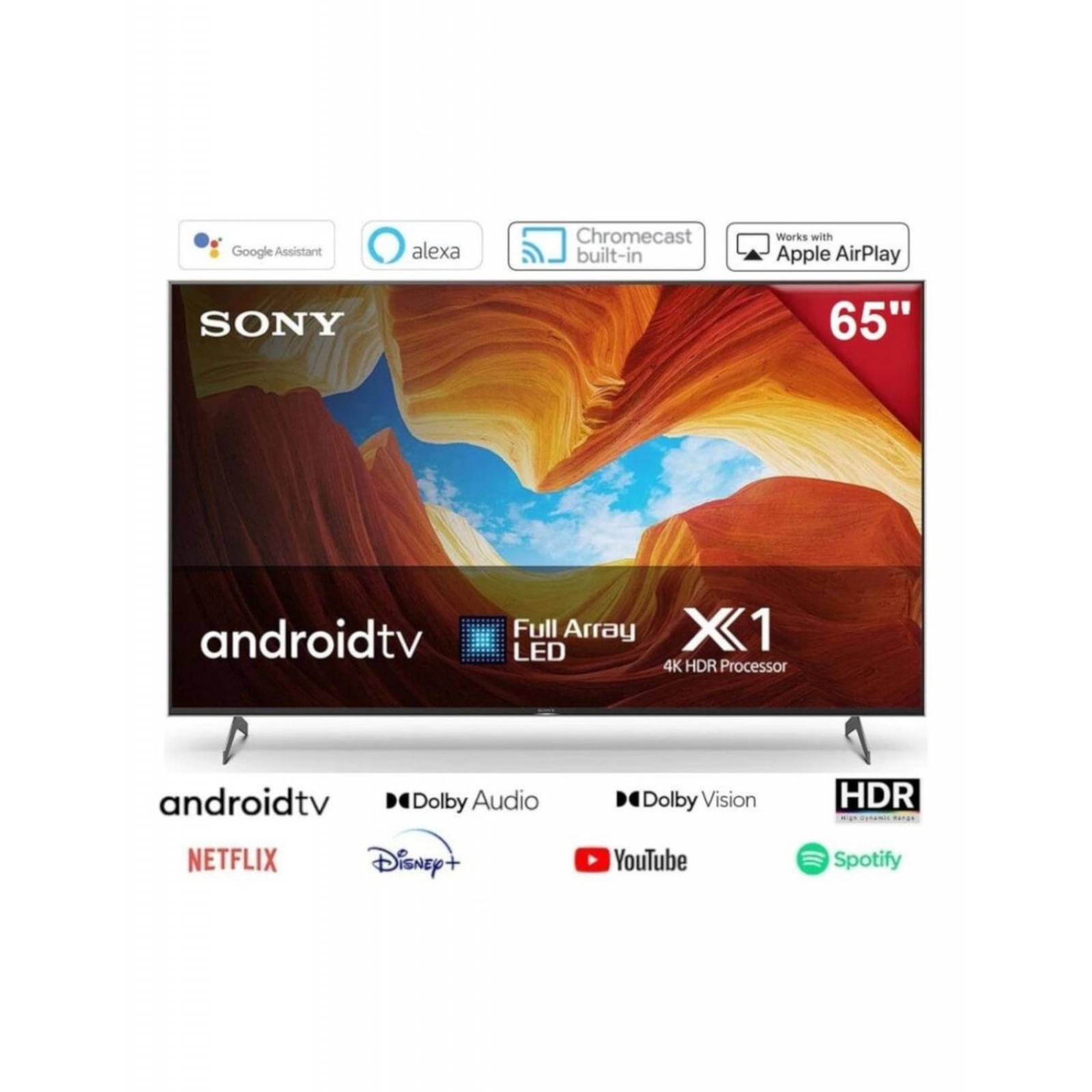 Smart TV Sony 65" 4K HDR X1 XBR-65X90CH Reacondicionado 