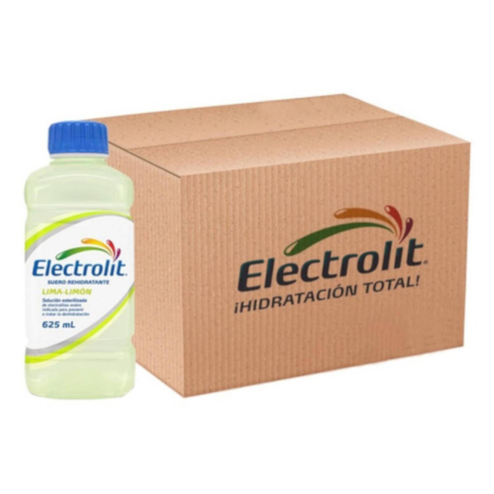 Pack de 12 Suero Electrolit Lima Limón 625 ml 