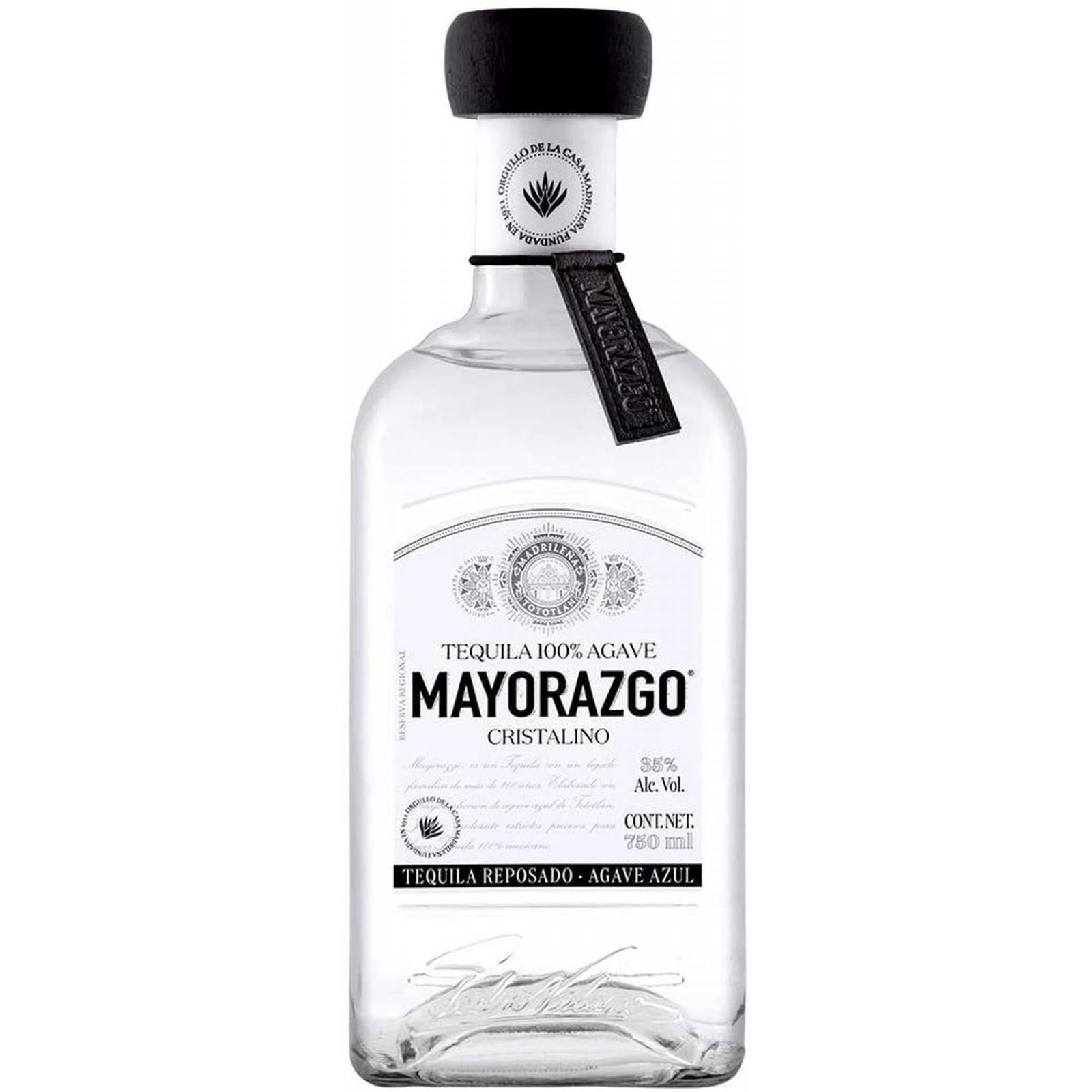 Tequila Mayorazgo Reposado Cristalino 750 ml 