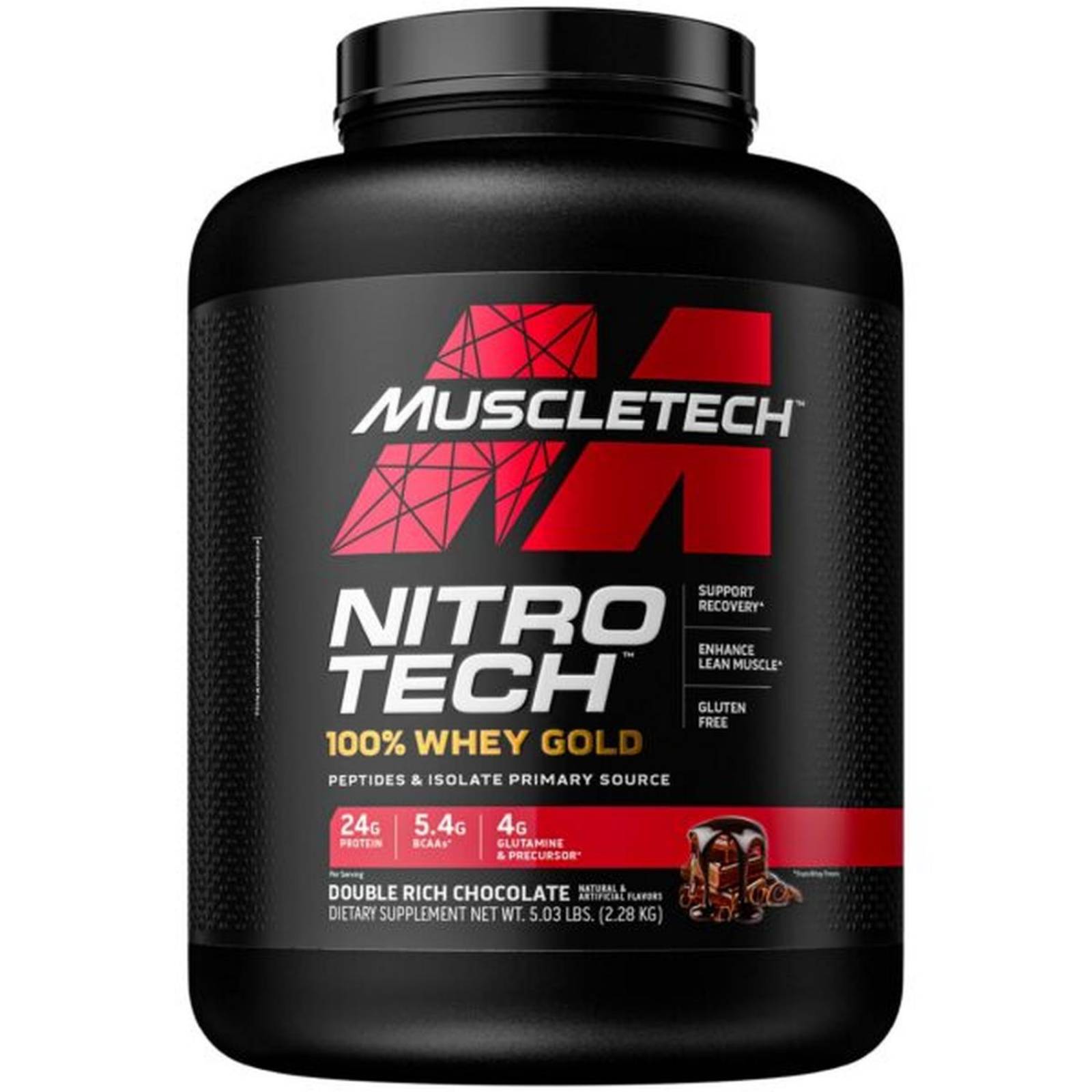 Proteína Muscletech Nitro Tech 100% Whey gold 5 lbs 