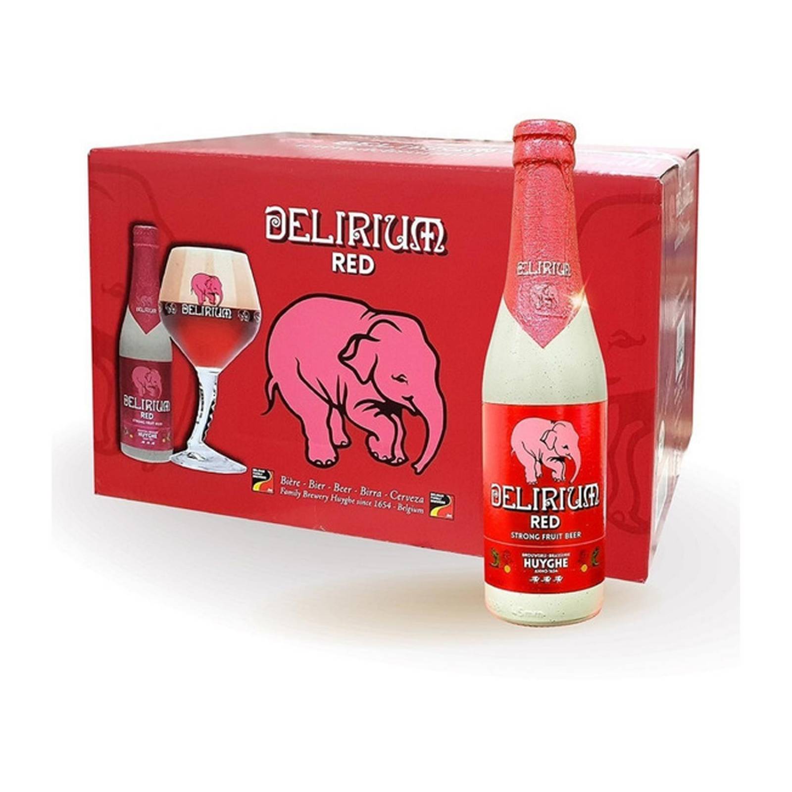 Pack de 24 Cerveza Delirium Red 330 ml 