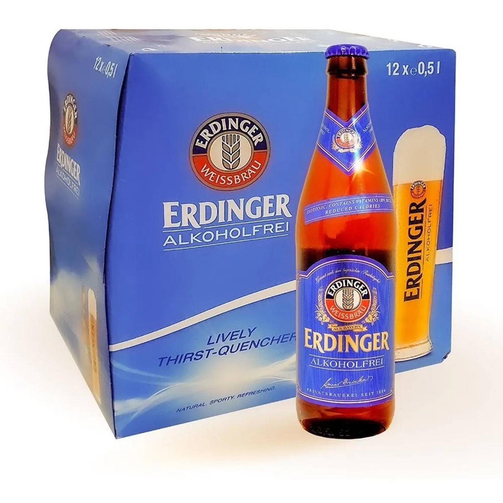 Pack de 12 Cerveza Erdinger Sin Alcohol 500 ml 