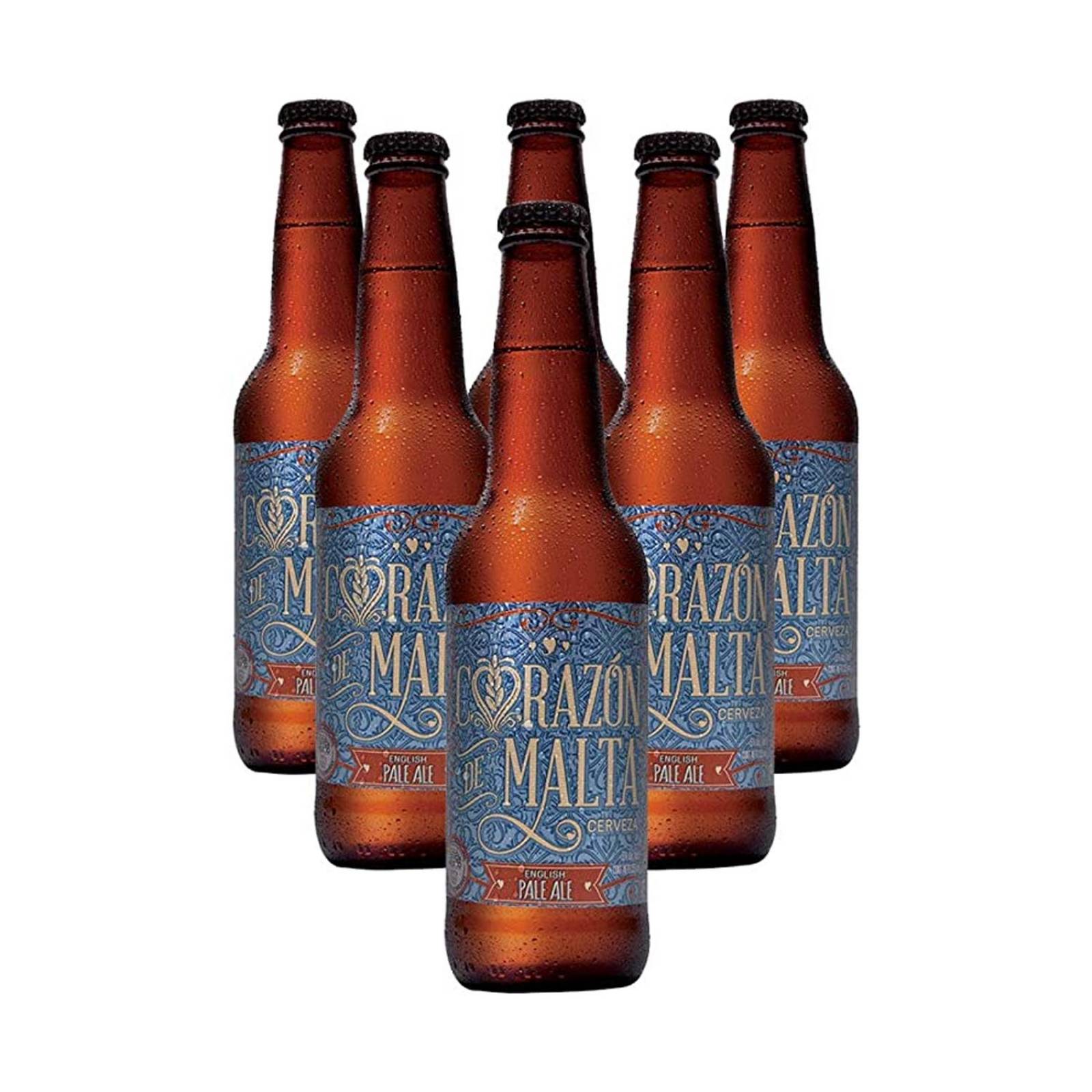 Pack de 12 Cerveza Corazón de Malta English Pale Ale 355 ml 