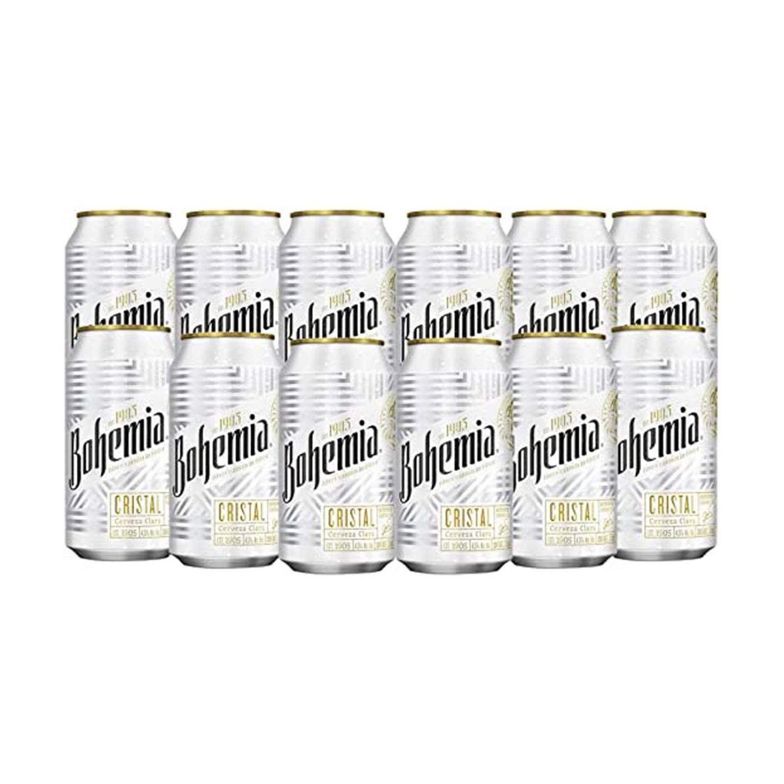 Pack de 24 Cerveza Bohemia Cristal Lata 355 ml 