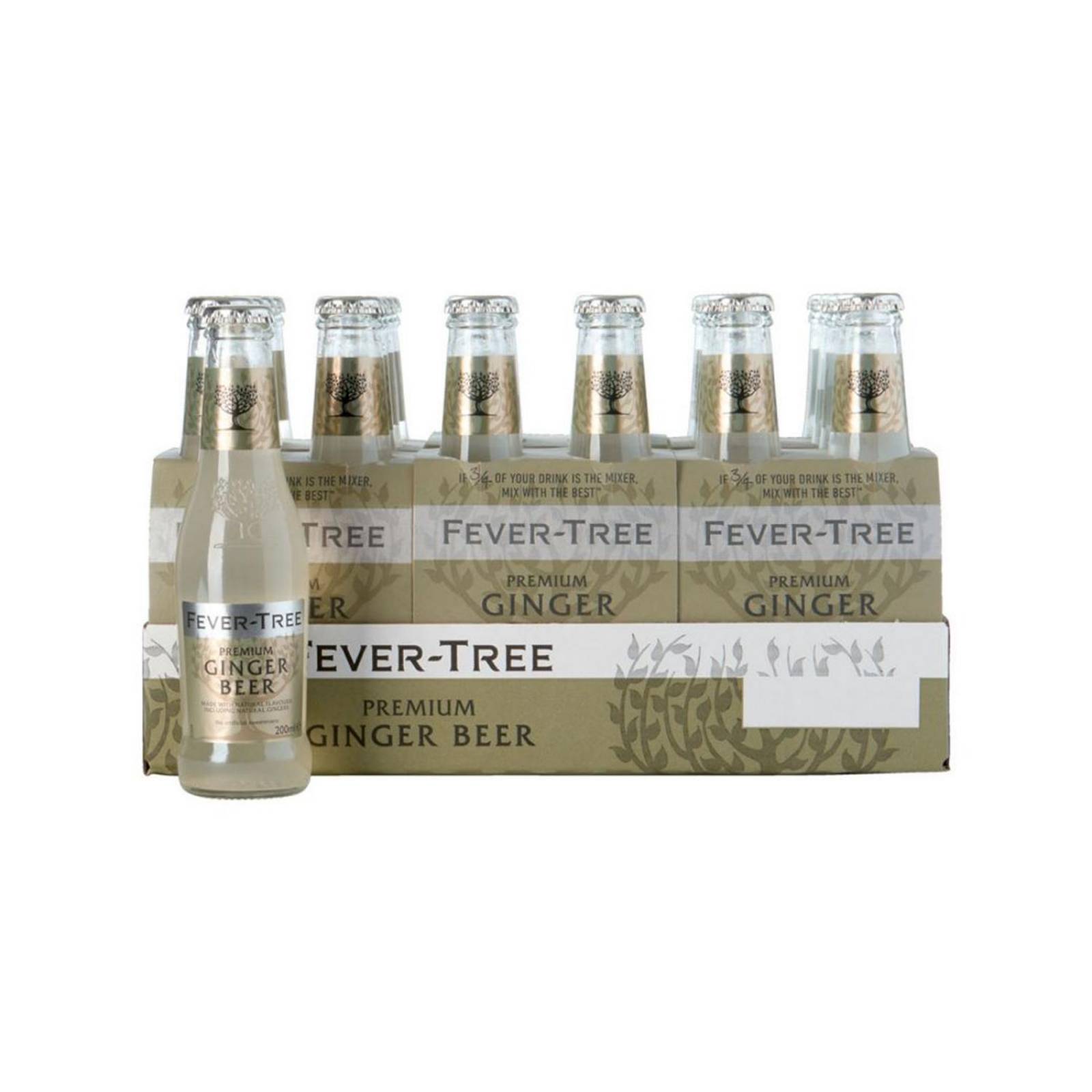 Pack de 24 Ginger Beer Fever-Tree Ginger Ale 200 ml 