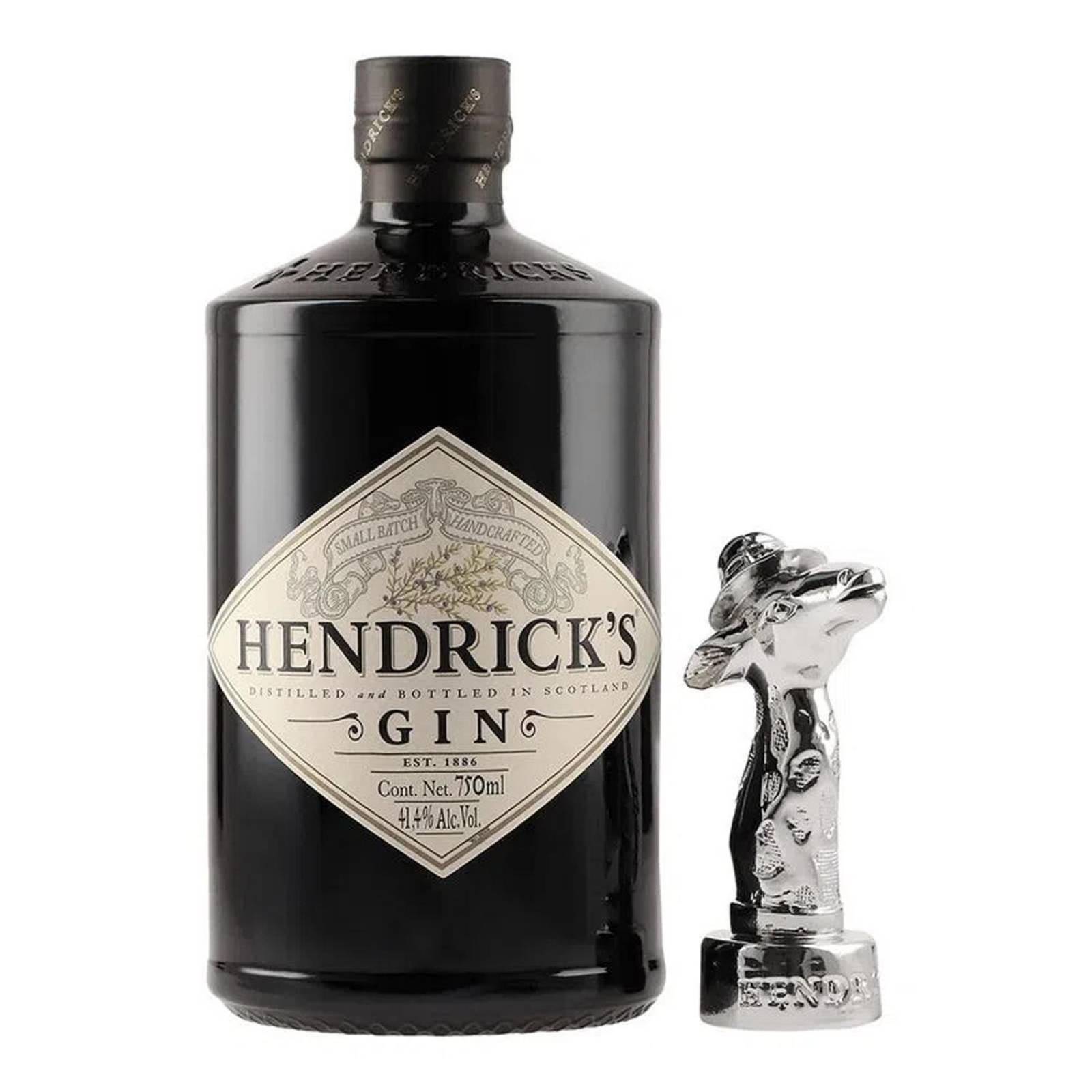 Ginebra Hendrick's 750 ml + Tapa decorativa 