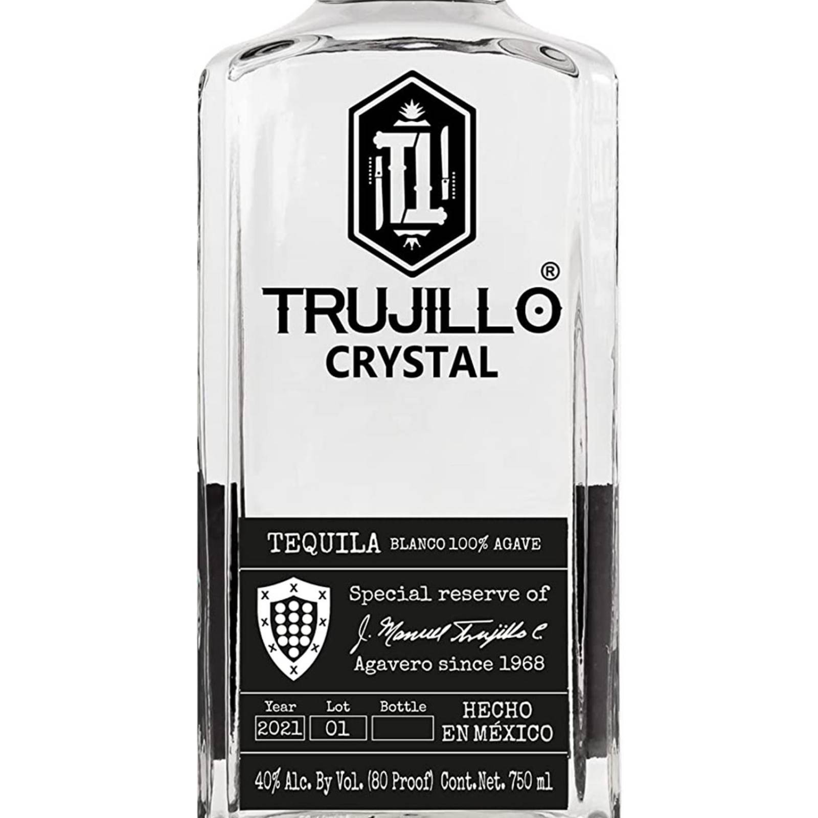 Tequila Trujillo Crystal Blanco 750 ml