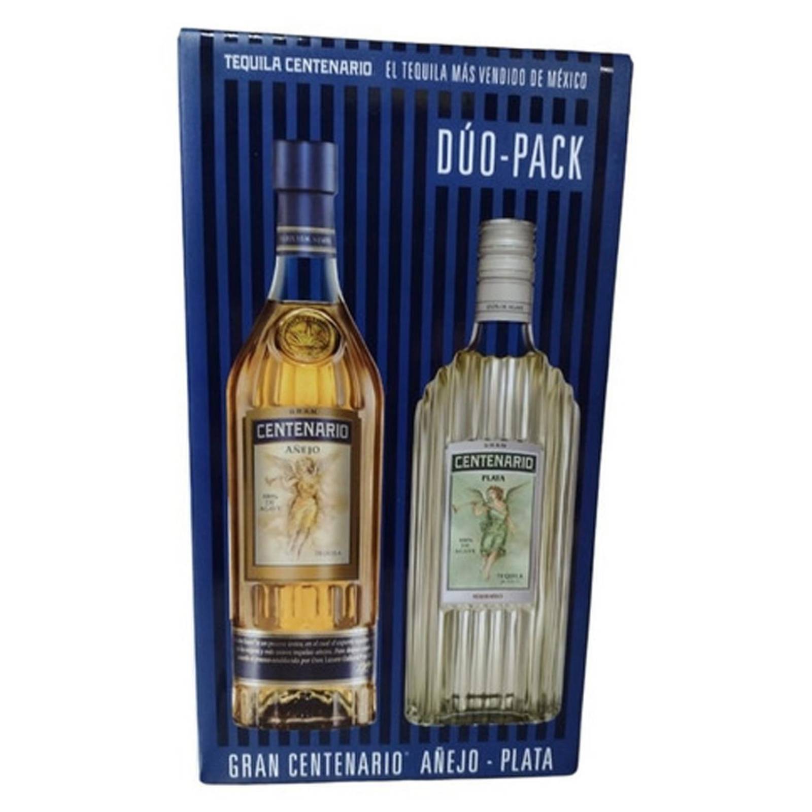Tequila Cuervo Gran Cent. Añejo 695 ml + Cent. Plata 700 ml 
