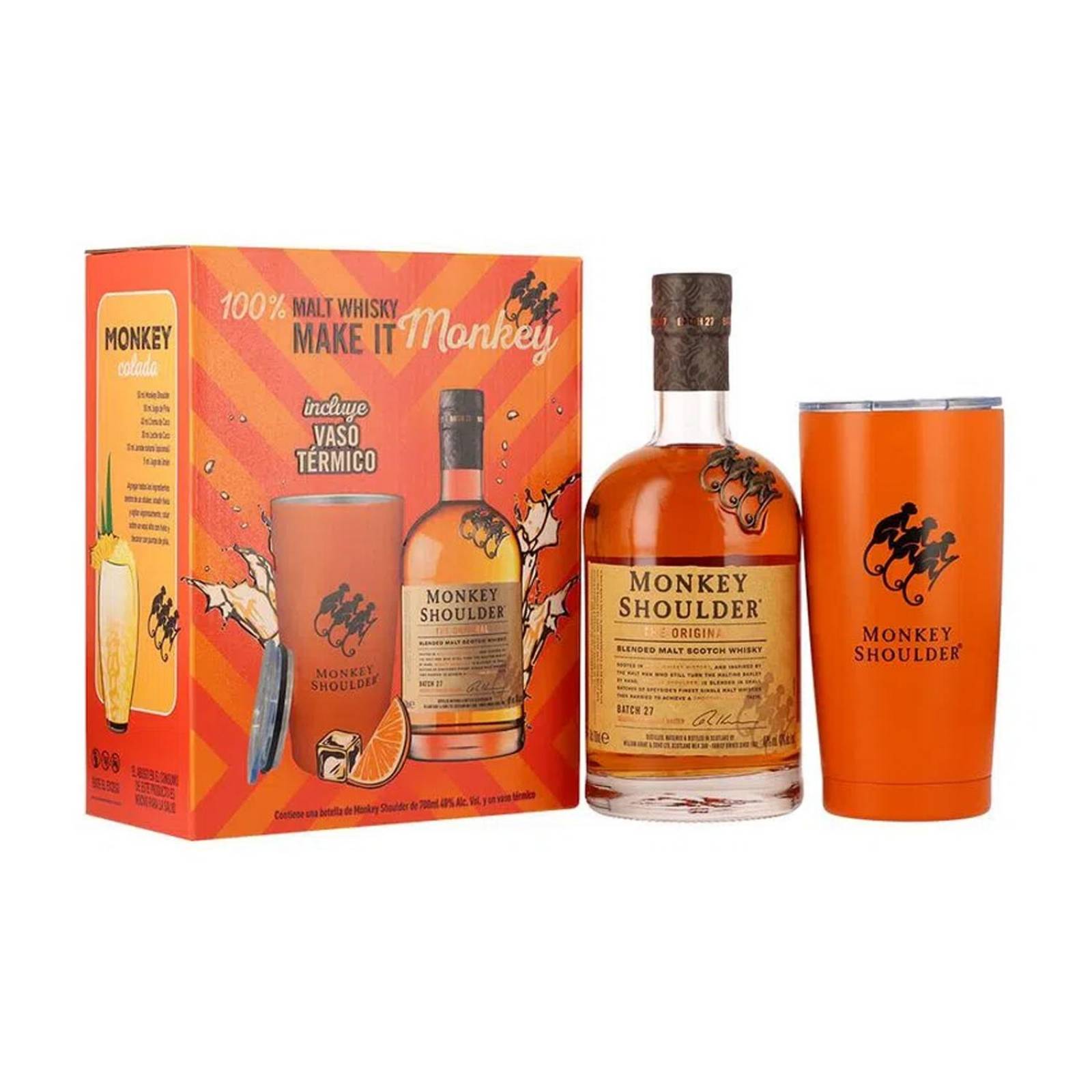 Whisky Monkey Shoulder 700 ml + Termo 