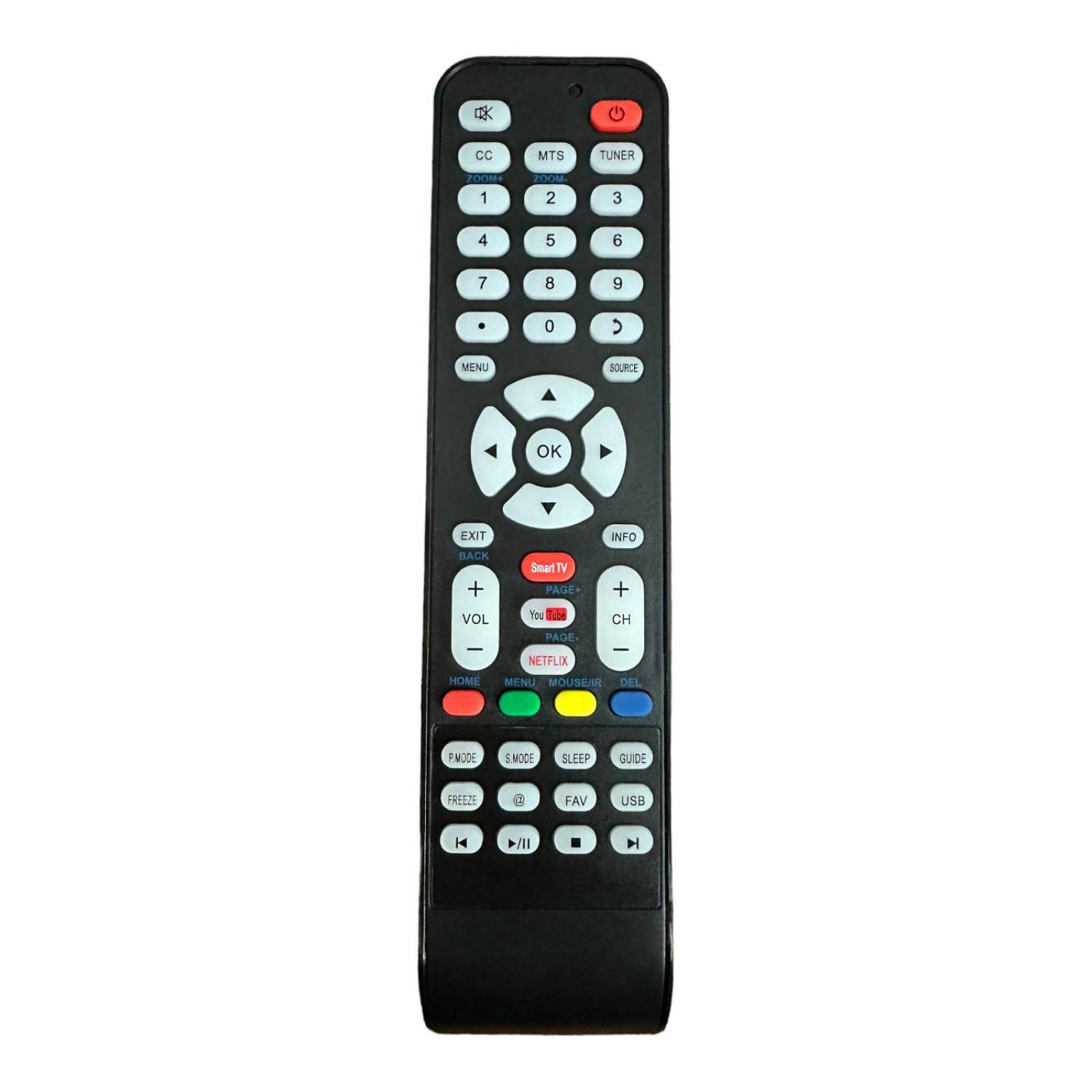 Control Letras Azules Compatible Con Daewoo Smart Tv 