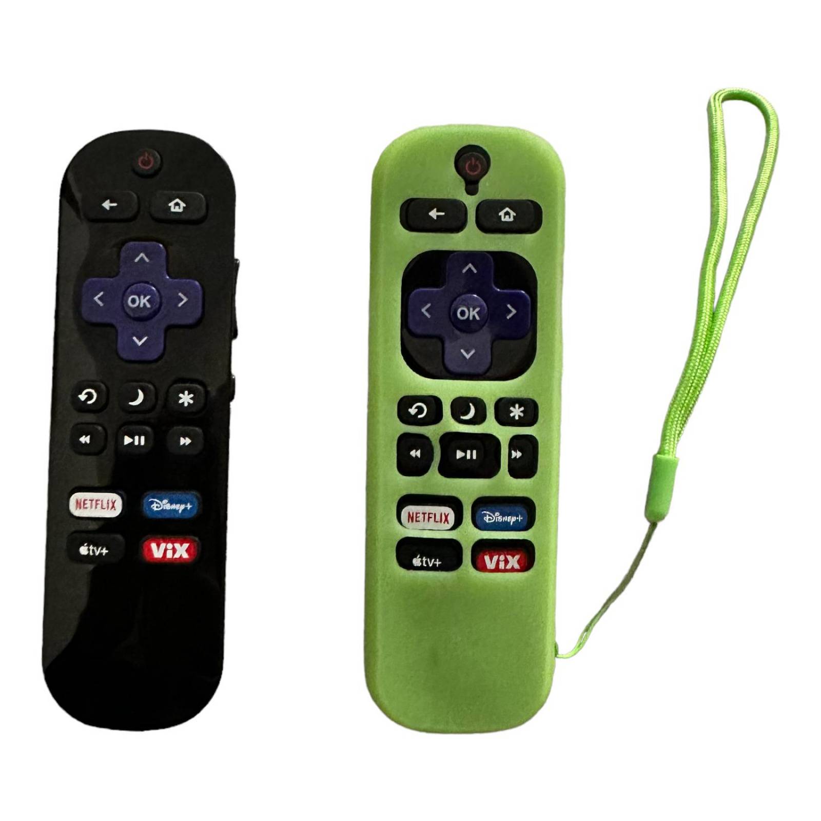 Control Compatible Con Pantalla Atvio Roku Tv Mas Funda 