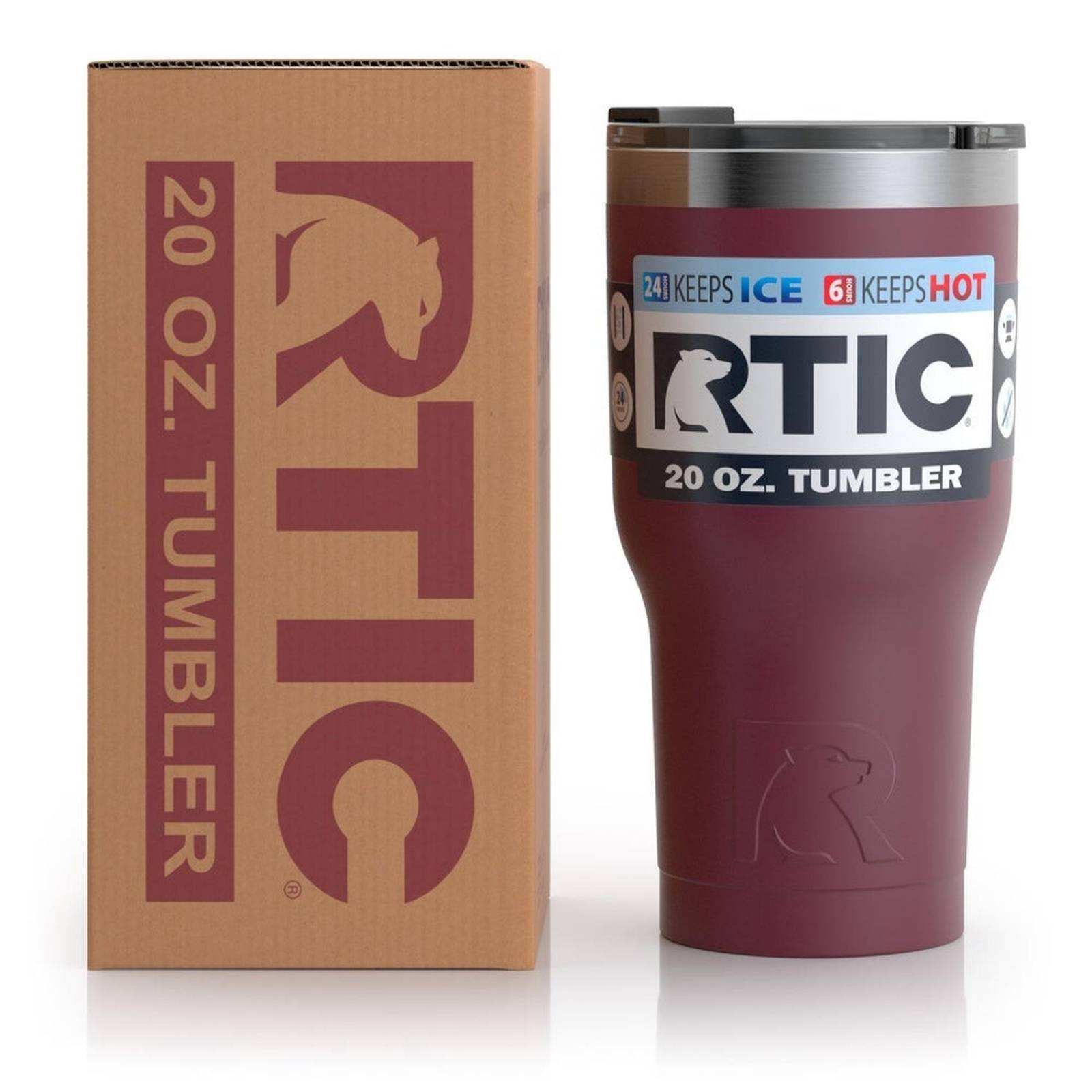 RTIC Tumbler 30 oz Maroon - Rojo