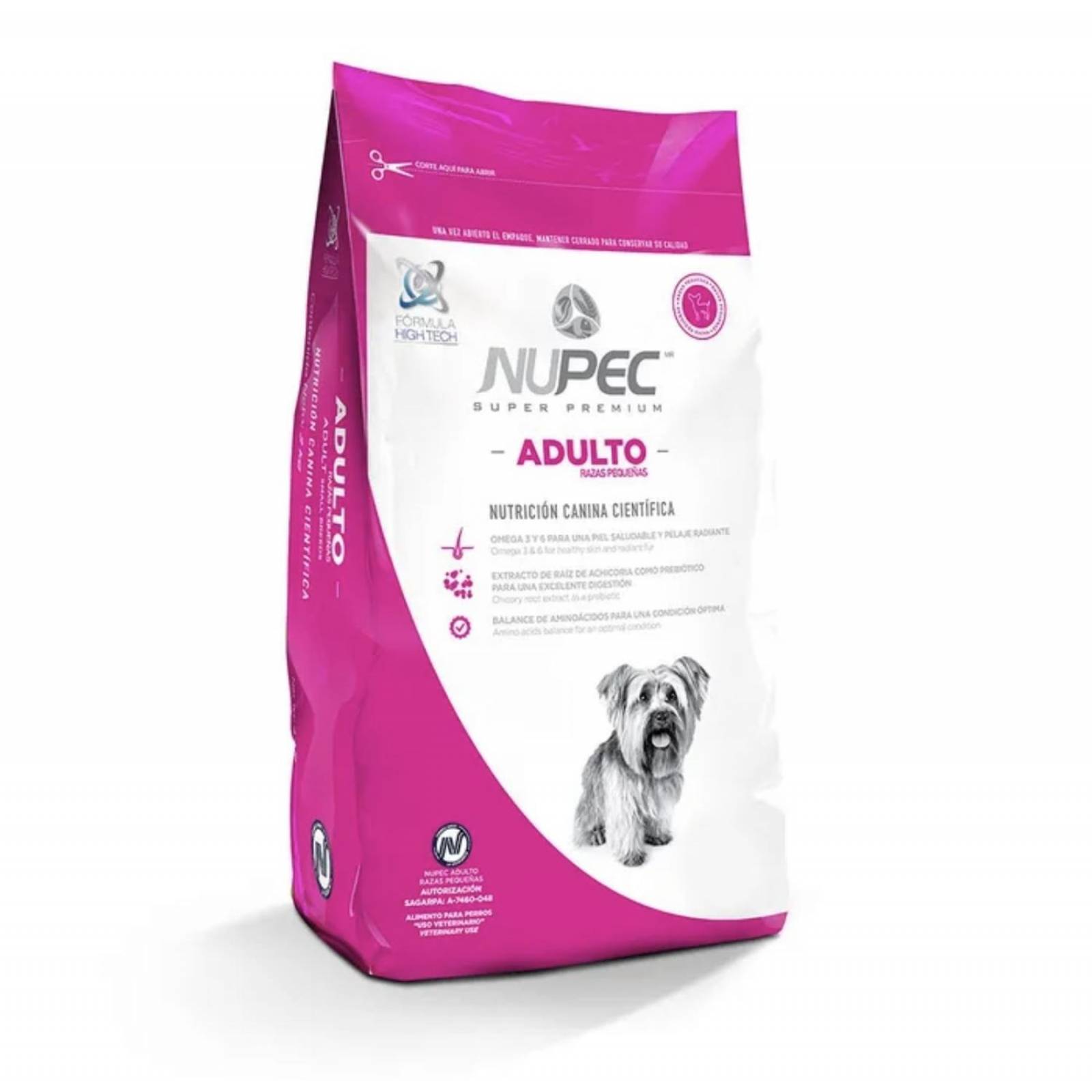 Croquetas para perro Nupec Adulto Raza Pequeñas de 8Kg 