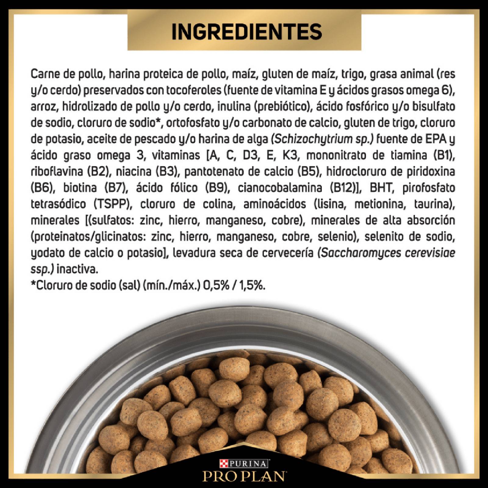 Croquetas para Gato ProPlan Adulto de 3Kg 