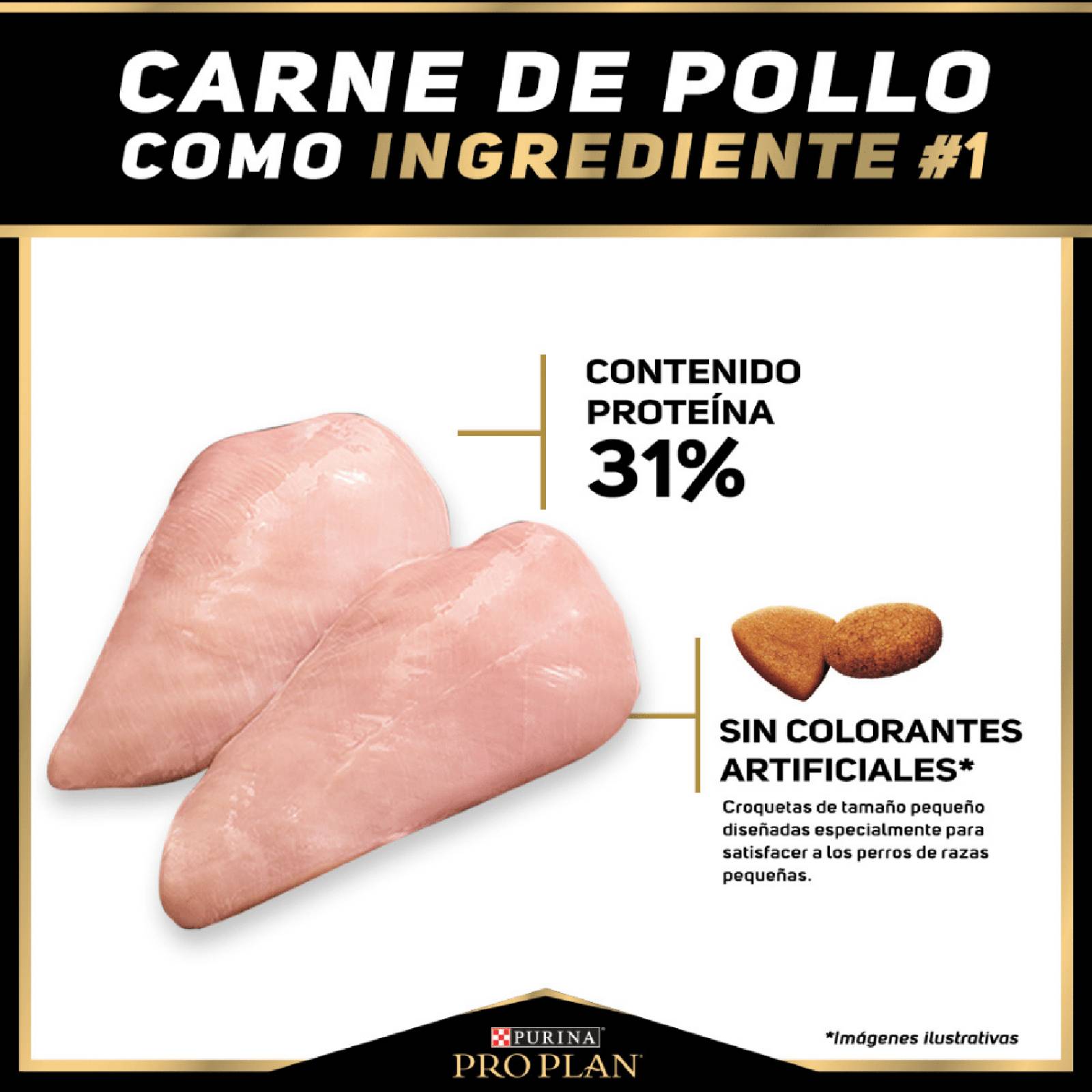 Croquetas para perro ProPlan Exigente de 1Kg 