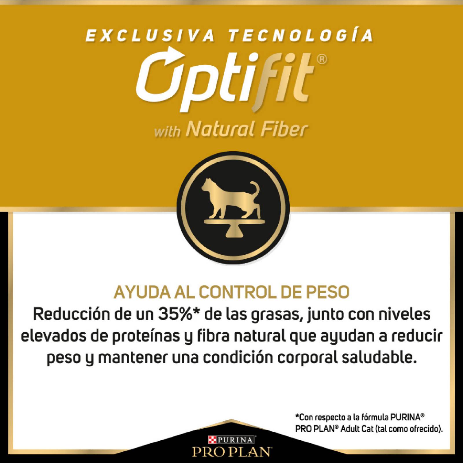 Croquetas para Gato ProPlan Bajo En Calorias de 3Kg 