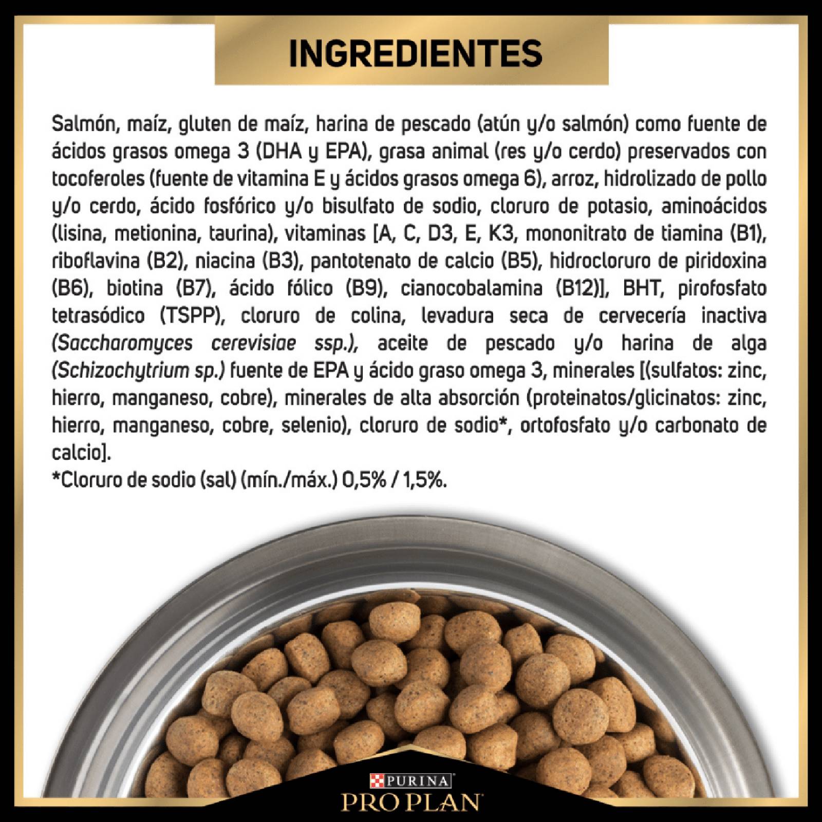 Croquetas para Gato ProPlan Piel Sensible de 3Kg 