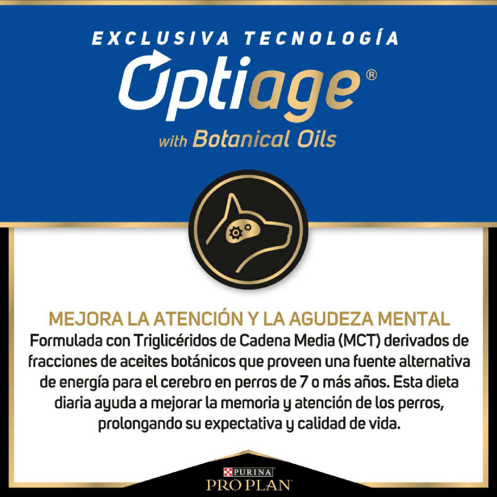 Croquetas para Perro ProPlan Active Mind Razas Medianas Y Grandes de 7.5Kg