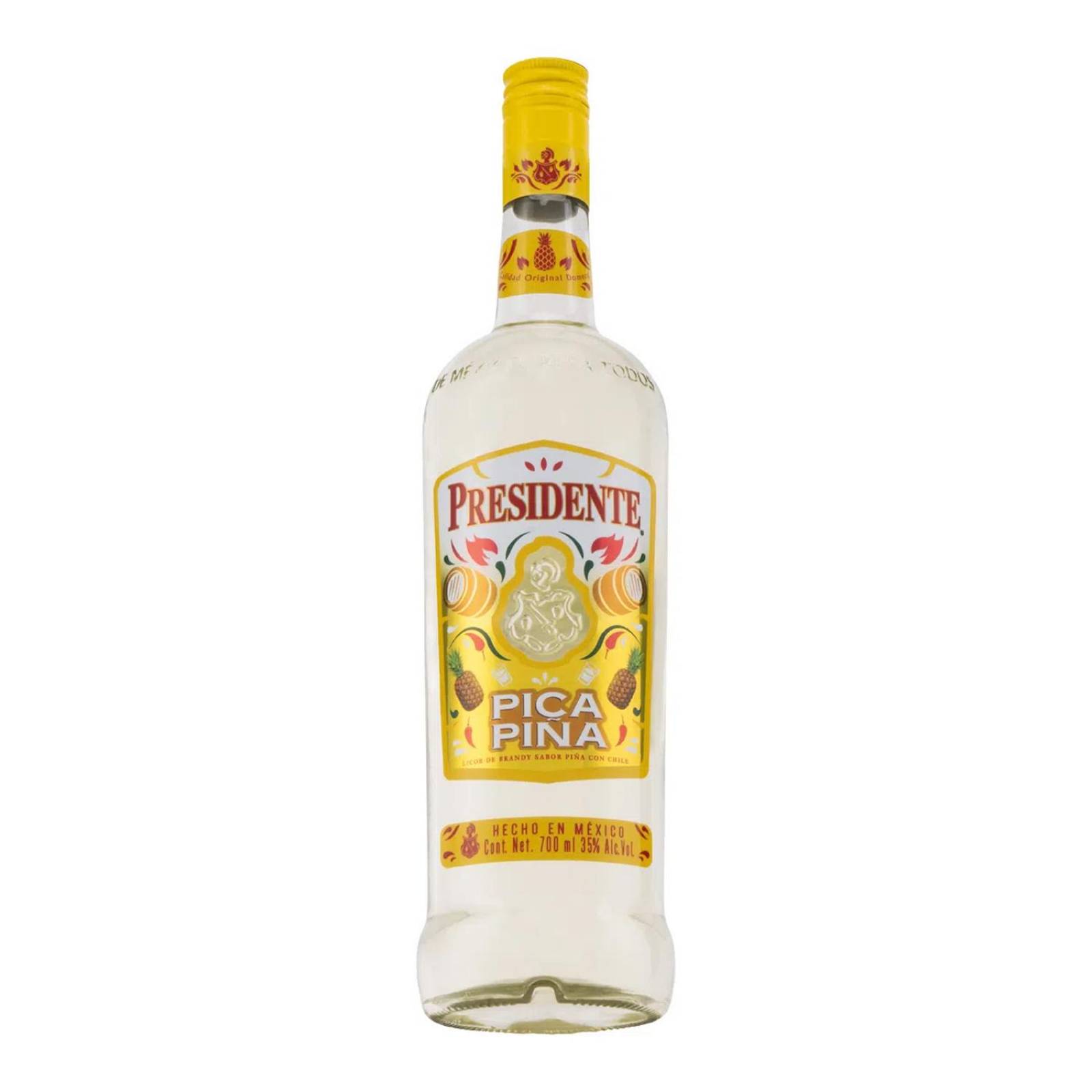 Licor de Brandy Presidente Pica Piña 700 ml 