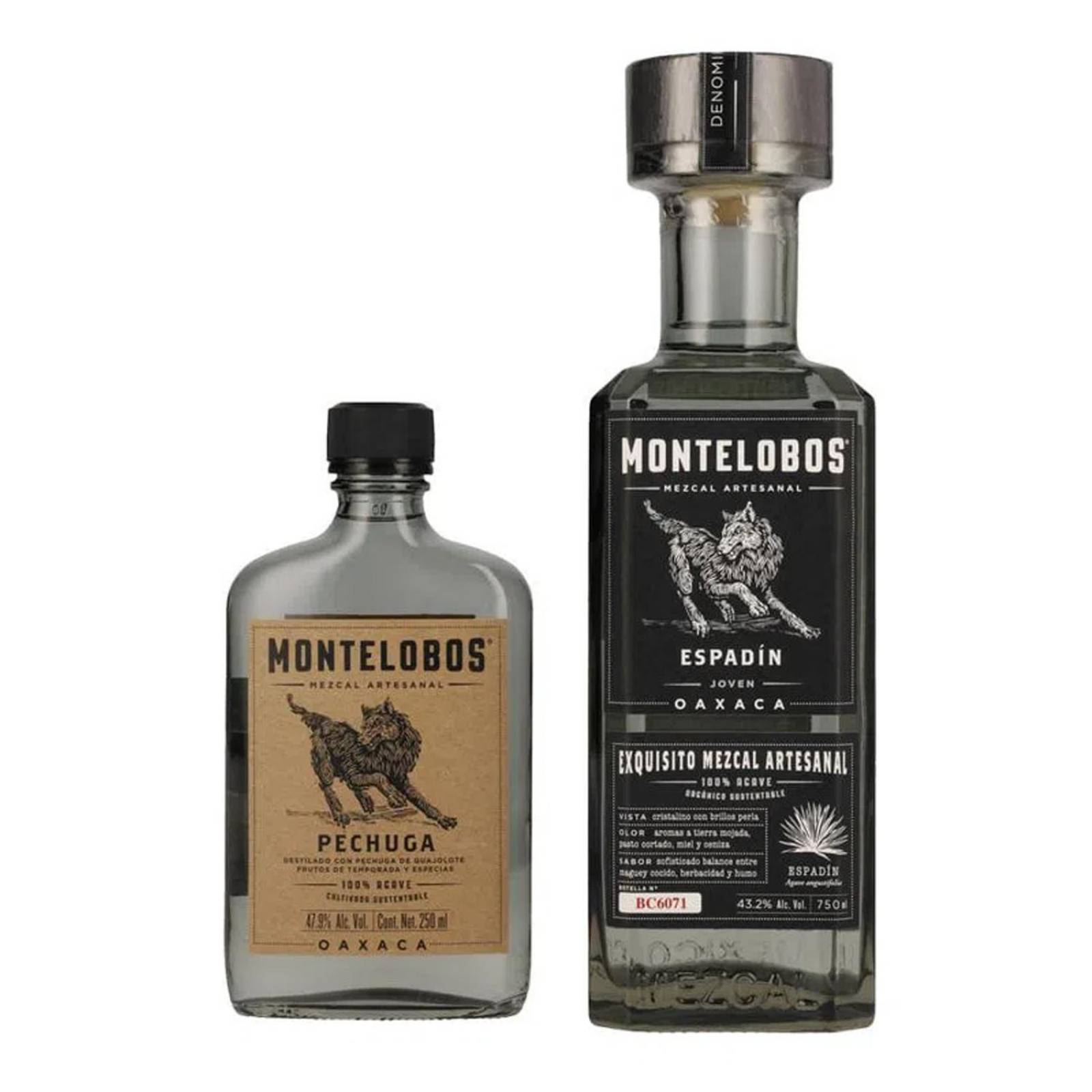 Mezcal Montelobos Espadín 750 ml + Pechuga 250 ml 