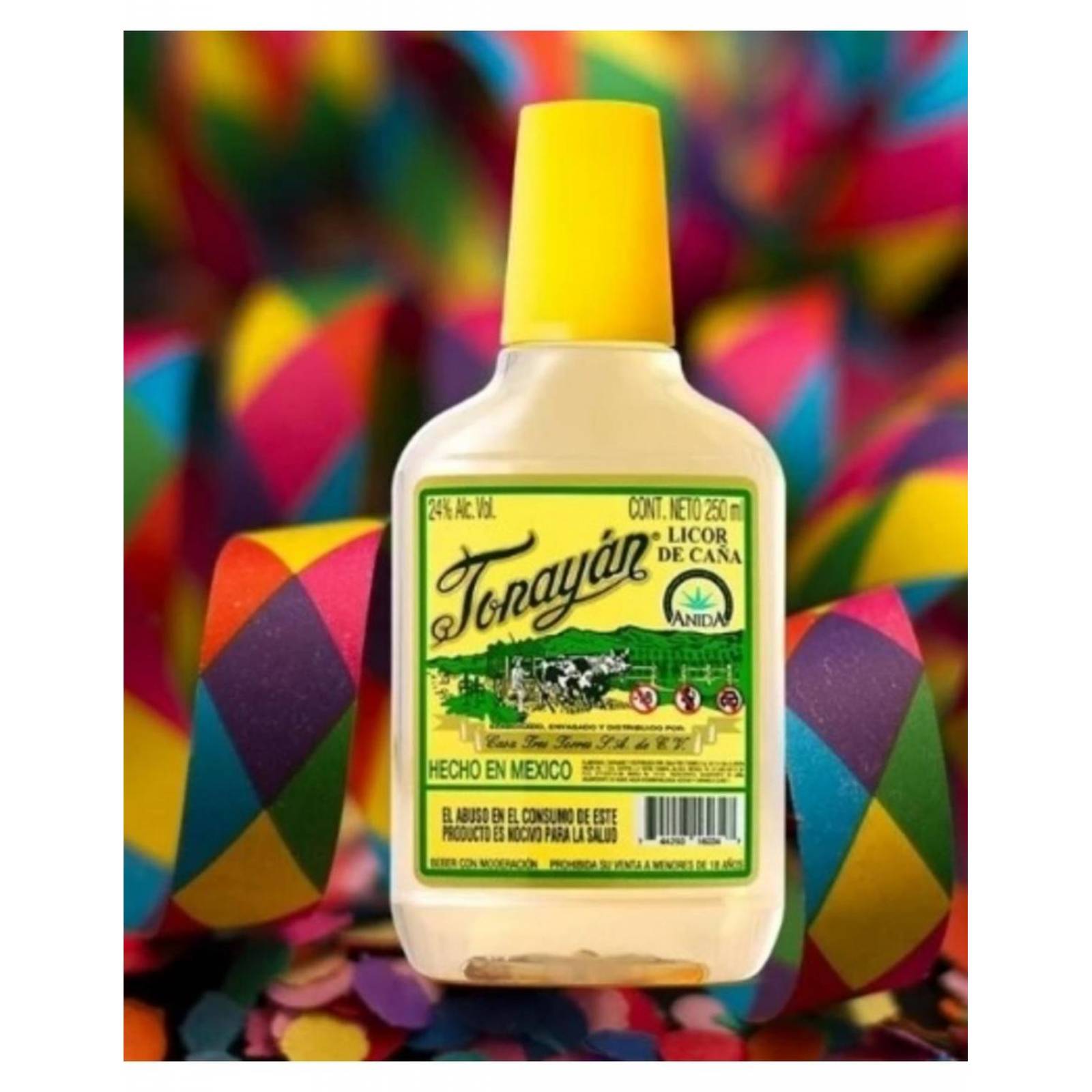 Licor De Caña Tonayan Pet Amarillo 250 ml