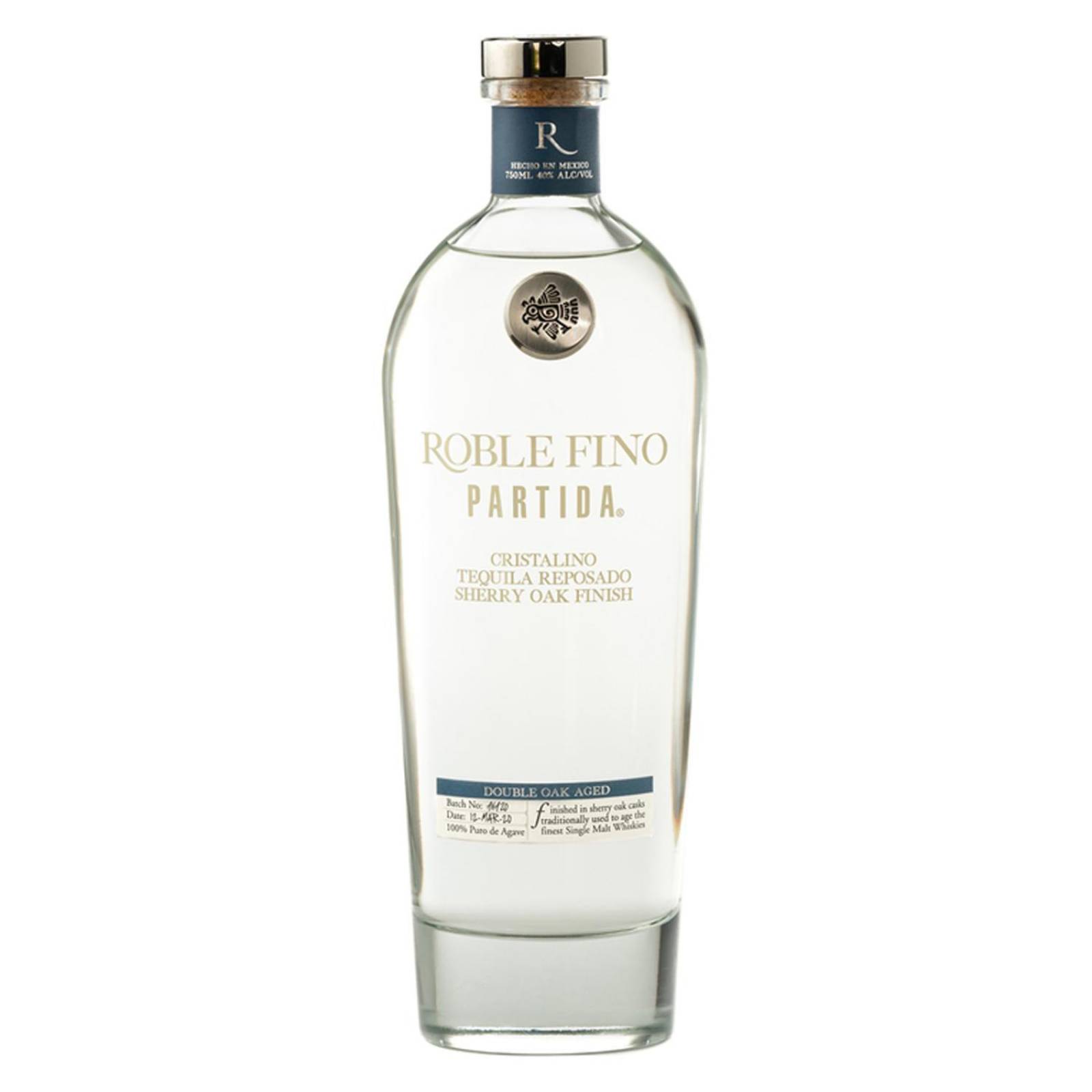 Tequila Partida Roble Fino Reposado Cristalino 750 ml