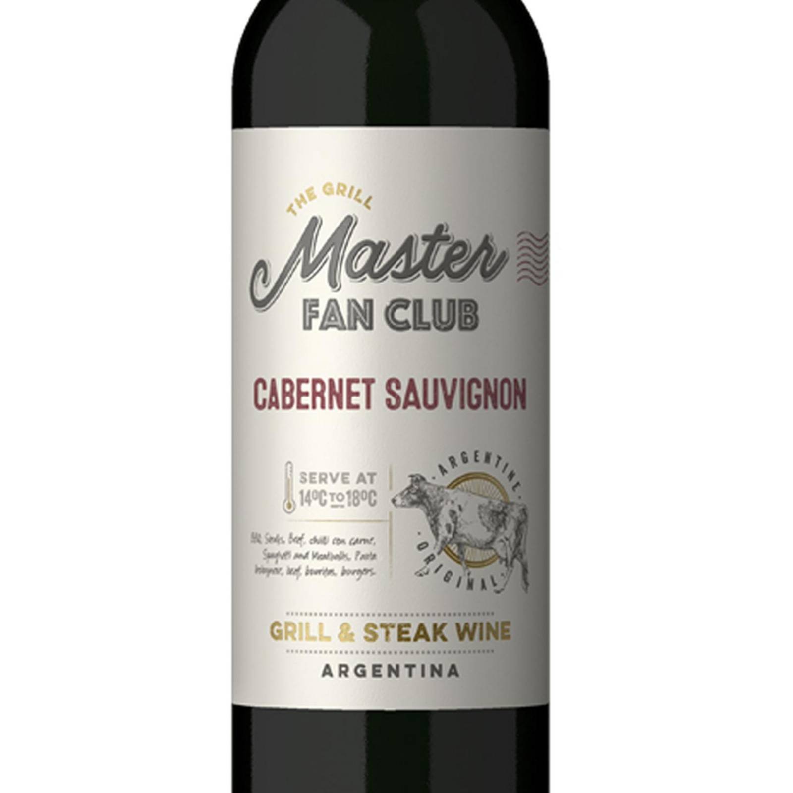 Vino Tinto The Grill Master Fan Club Cab-Sauv 750 ml 