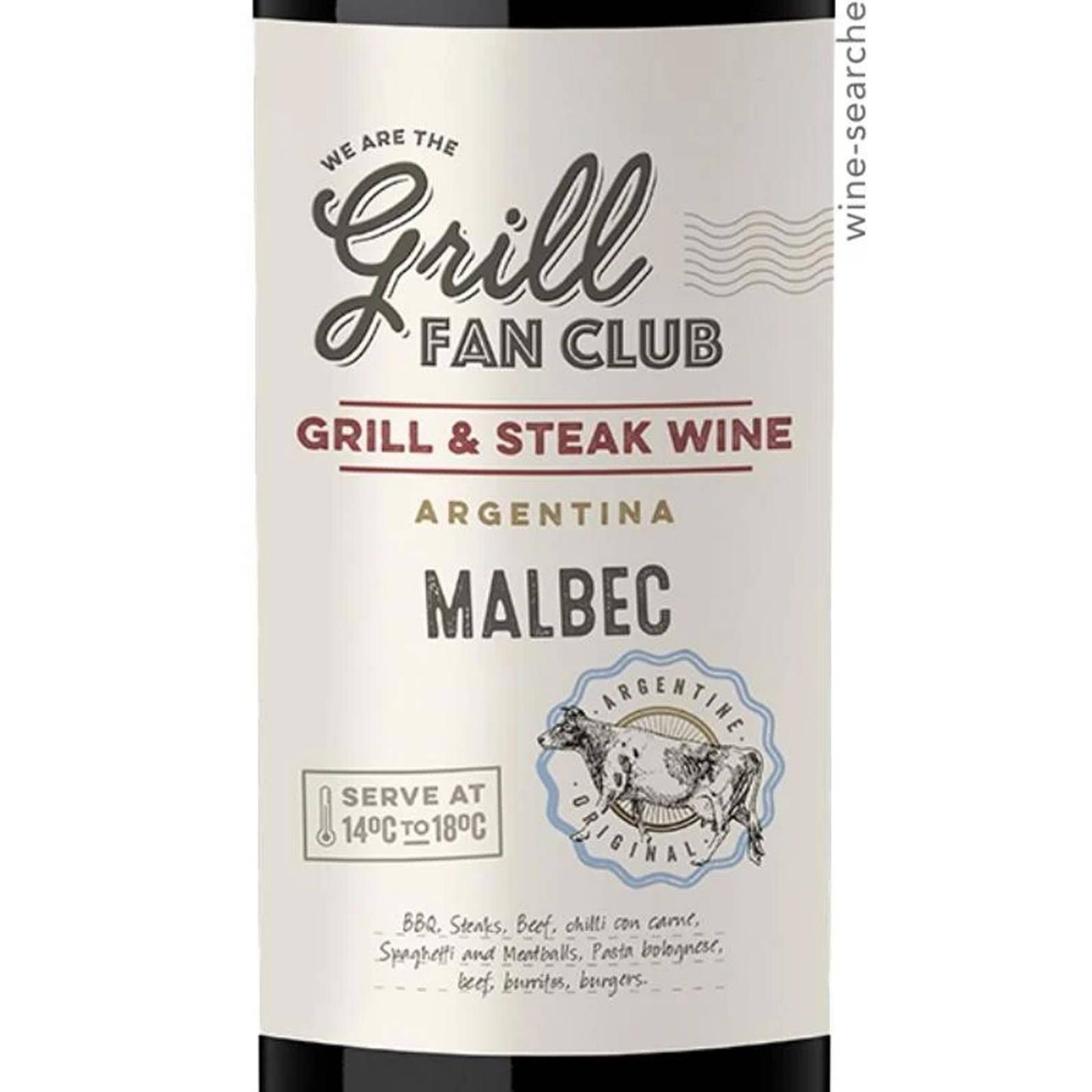 Vino Tinto The Grill Master Fan Club Malbec 750 ml