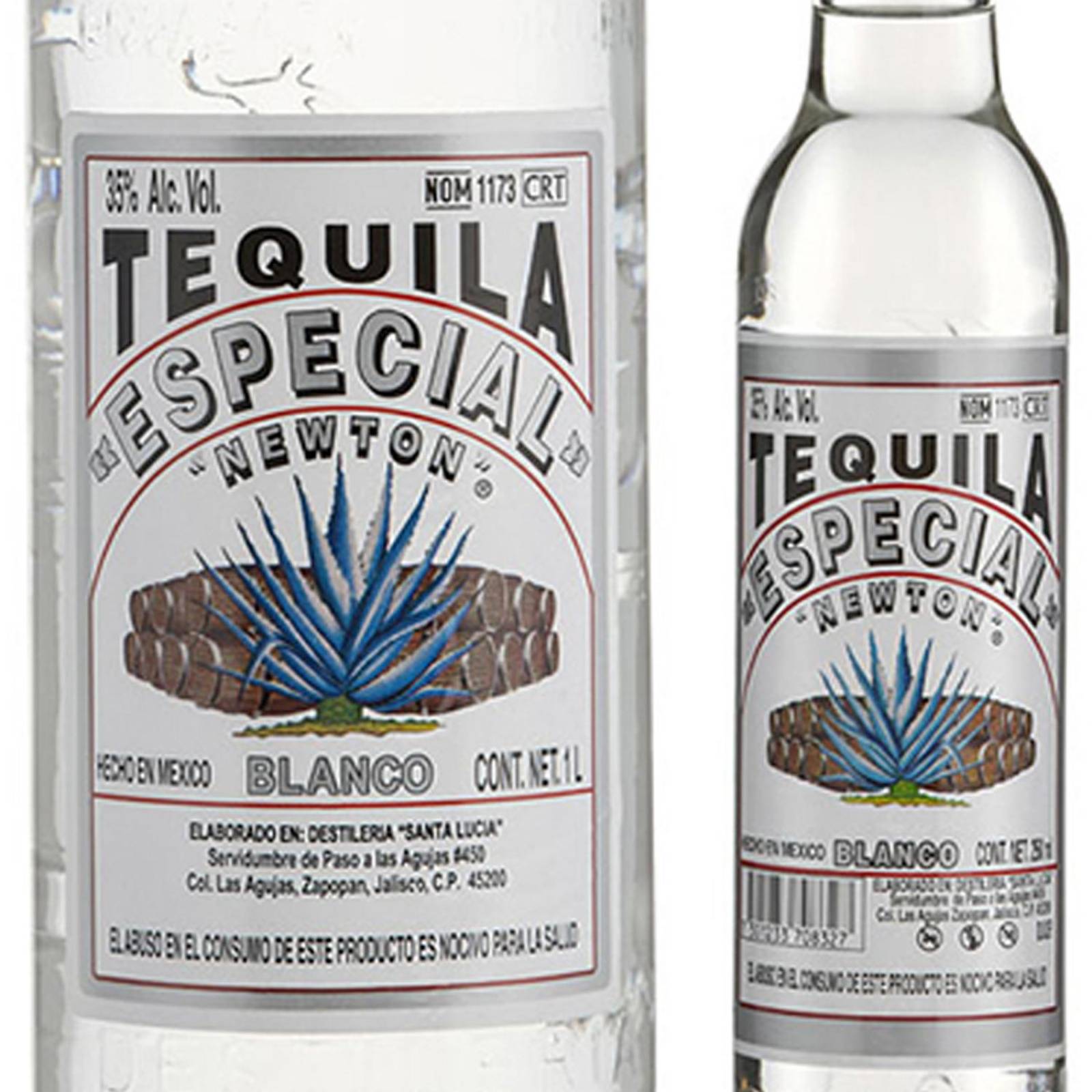 Tequila Newton Especial Blanco 1 L + 250 ml